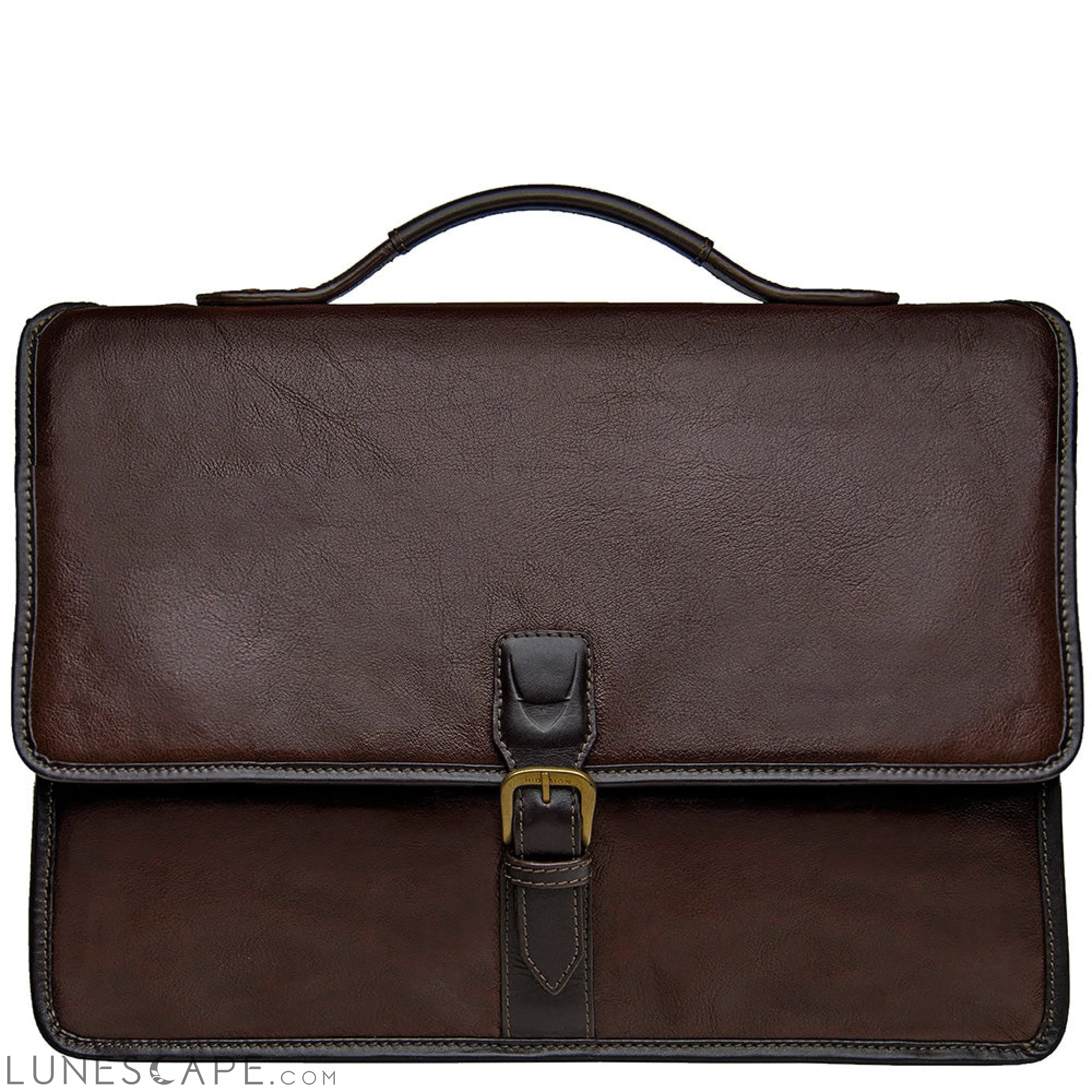 Hidesign Harrison Buffalo Leather Laptop Briefcase LUNESCAPE