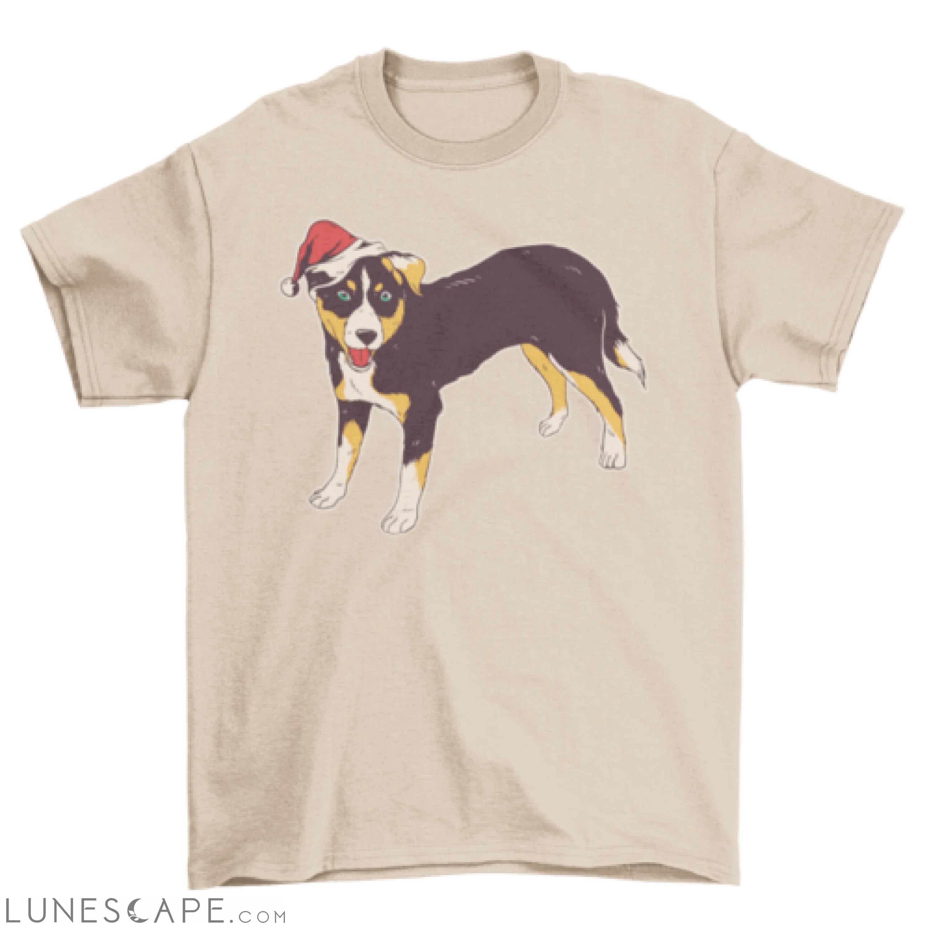 Holidays Seasonal Appenzeller Sennenhund Pet Puppy dog Santa hat LUNESCAPE