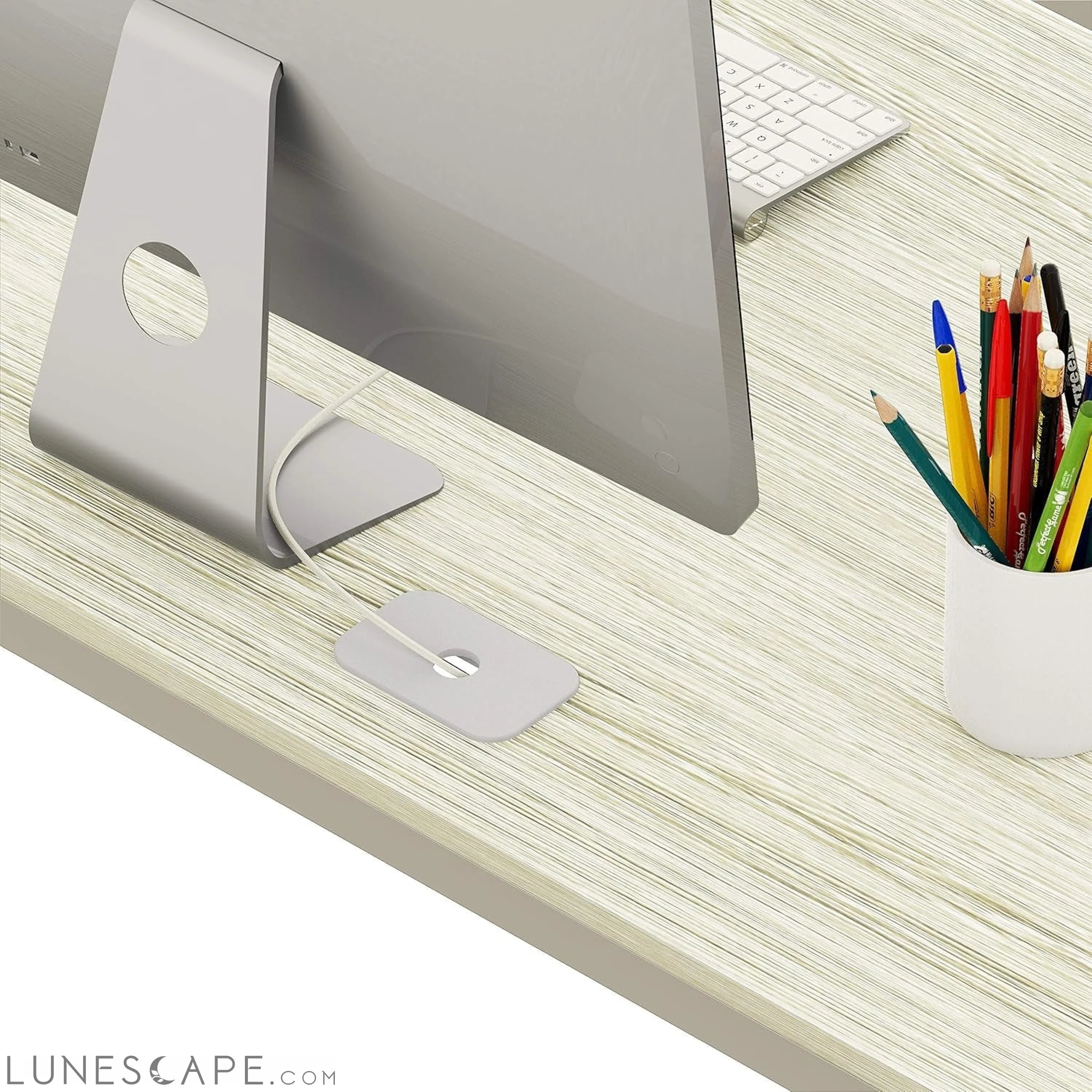 Home Office 55-Inch Large Computer Desk, Maple LUNESCAPE