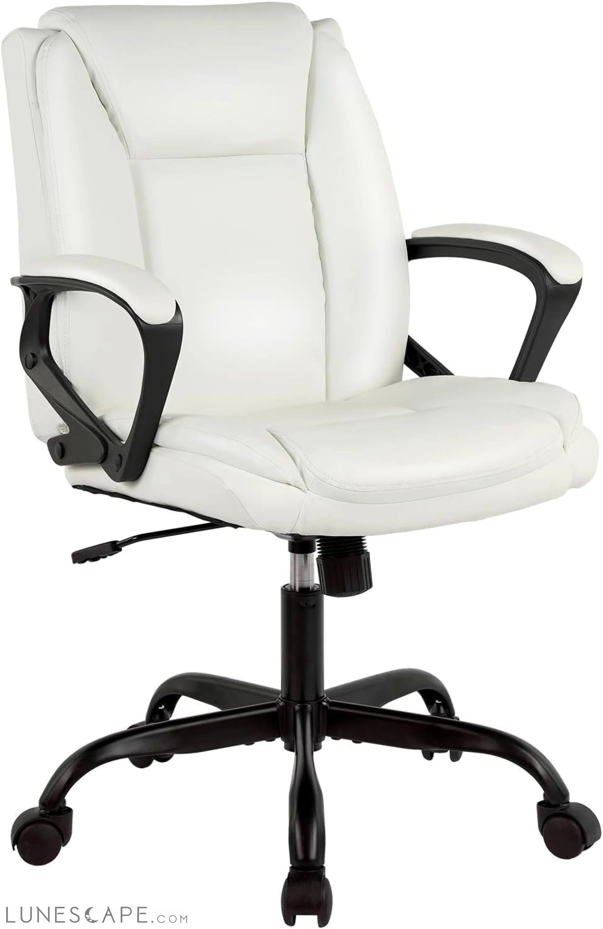 Home Office Chair Ergonomic Desk Chair PU Leather Task Chair Executive LUNESCAPE