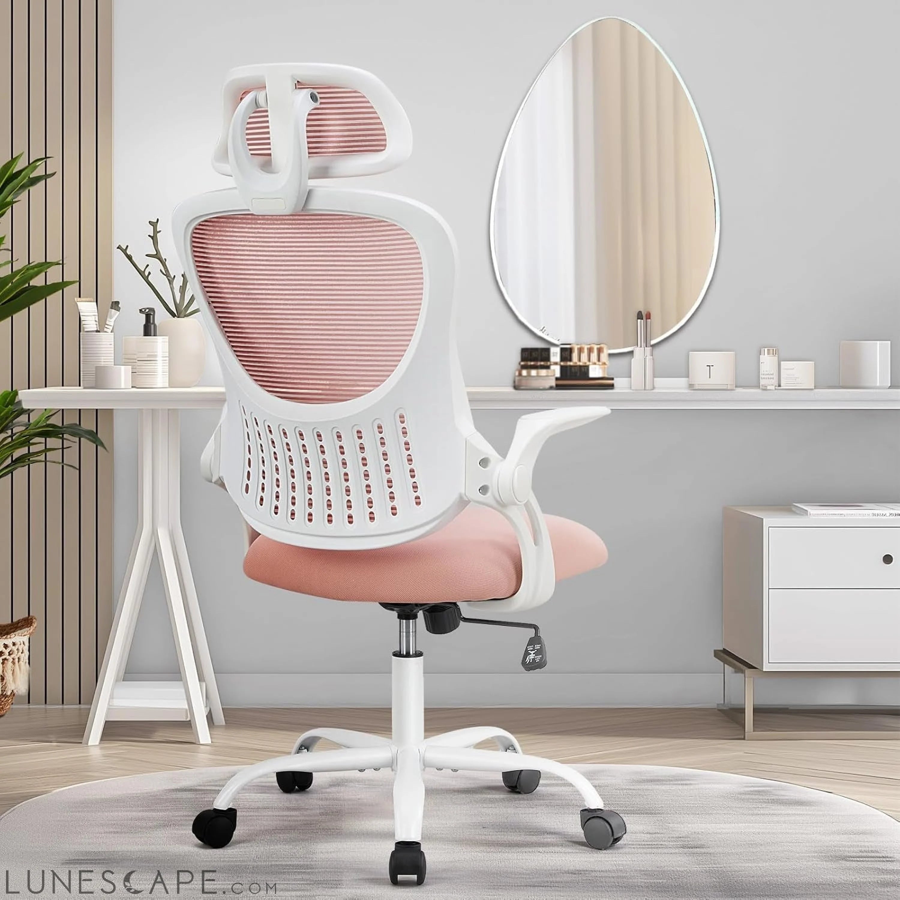 Home Office Desk Chair, Ergonomic Computer Managerial Executive Chairs LUNESCAPE
