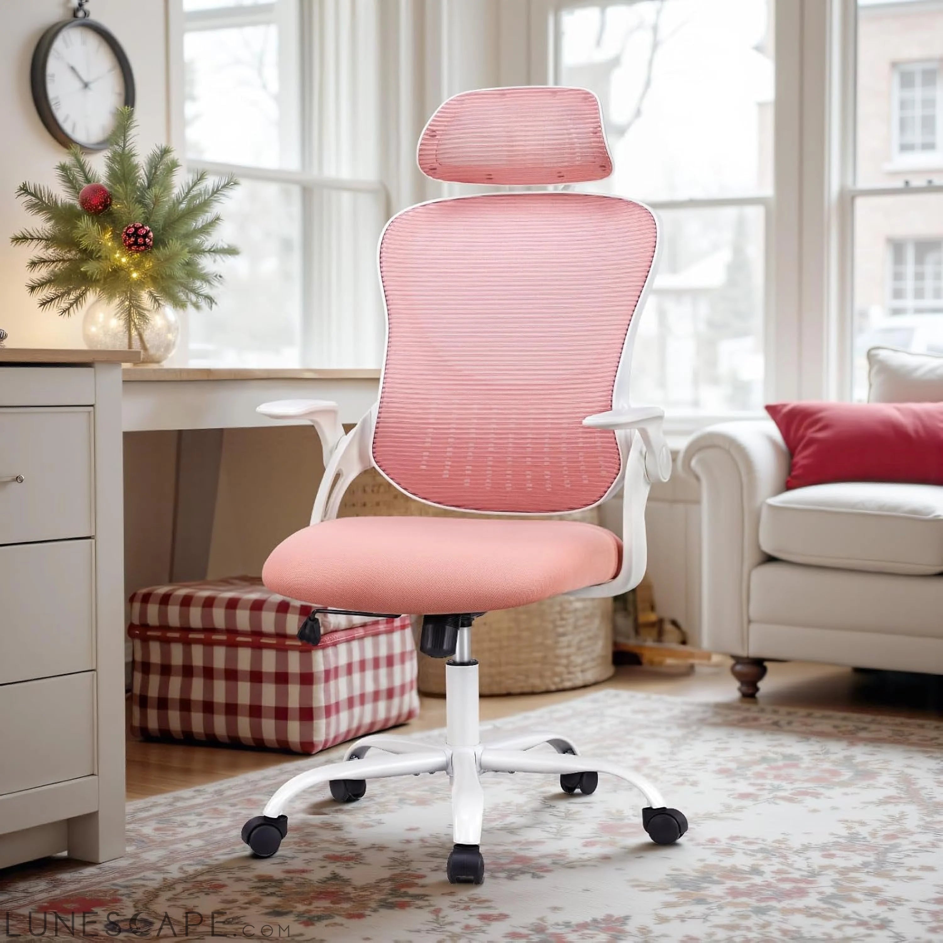 Home Office Desk Chair, Ergonomic Computer Managerial Executive Chairs LUNESCAPE