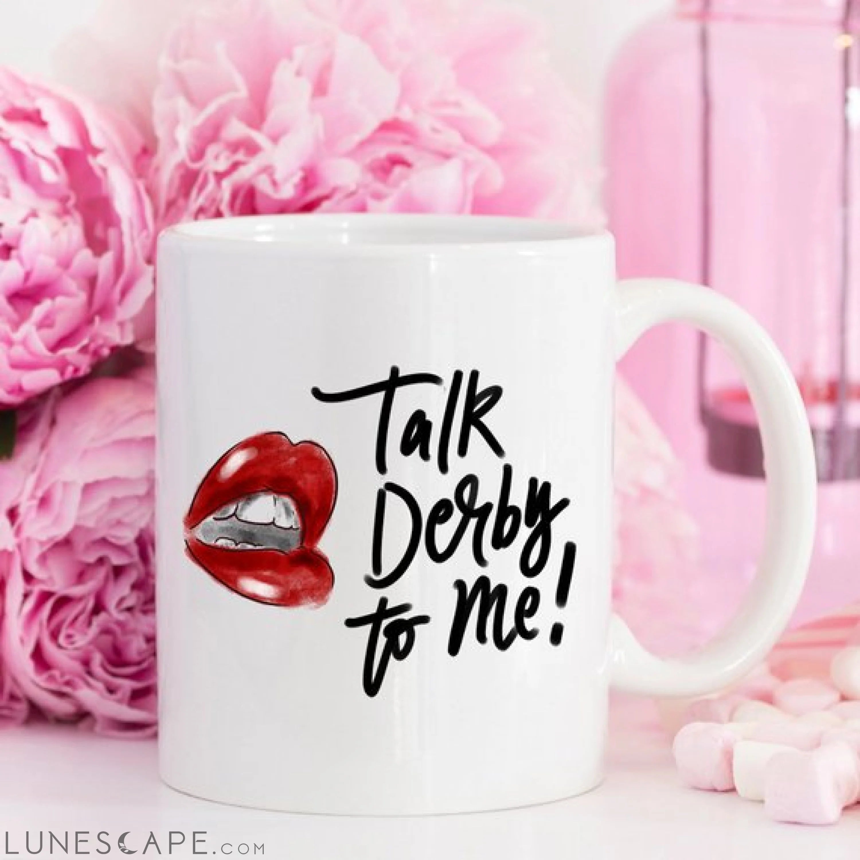 Horse Racing Coffee Mug,Talk Derby To Me with Hot LUNESCAPE