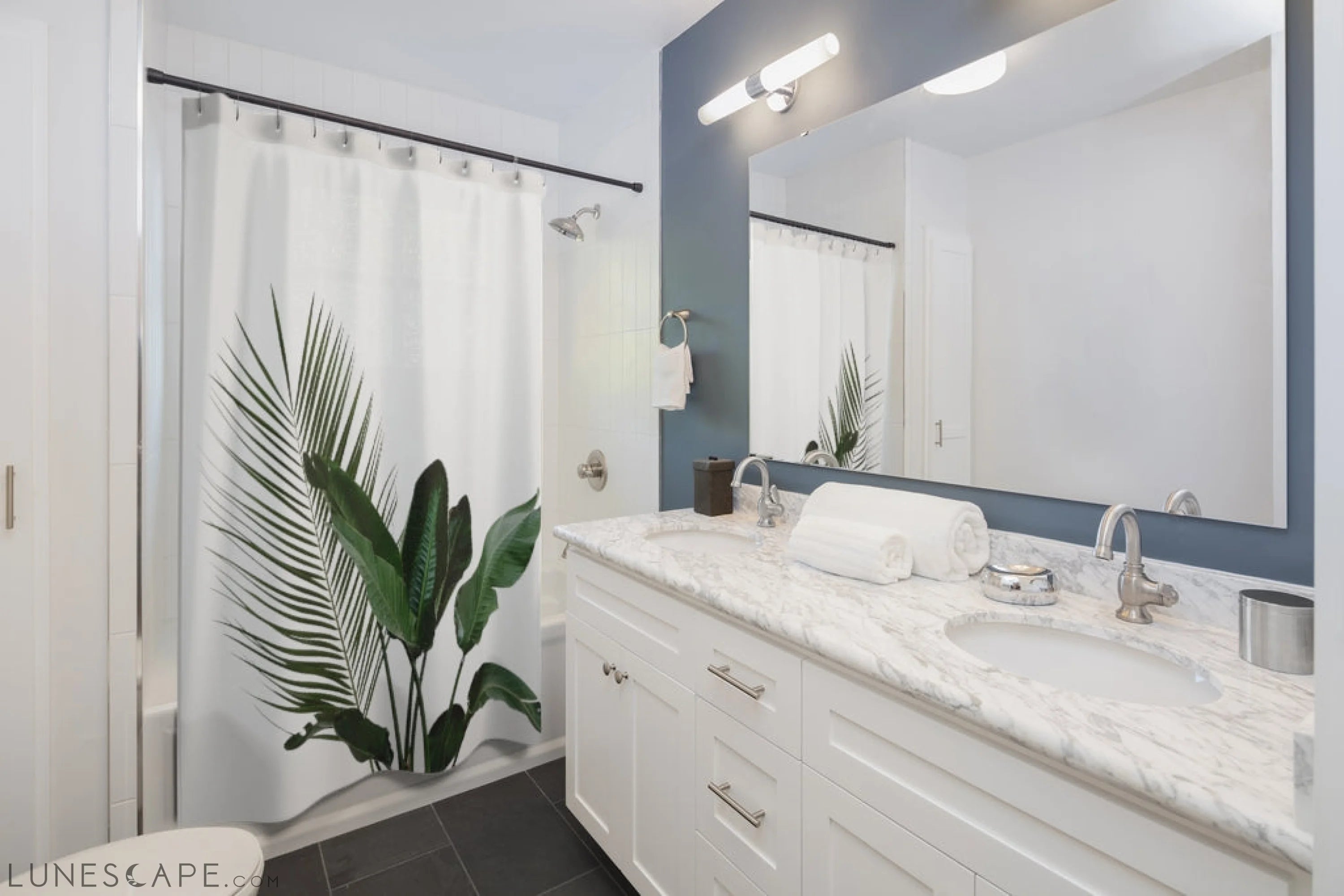 House Plant Shower Curtains LUNESCAPE