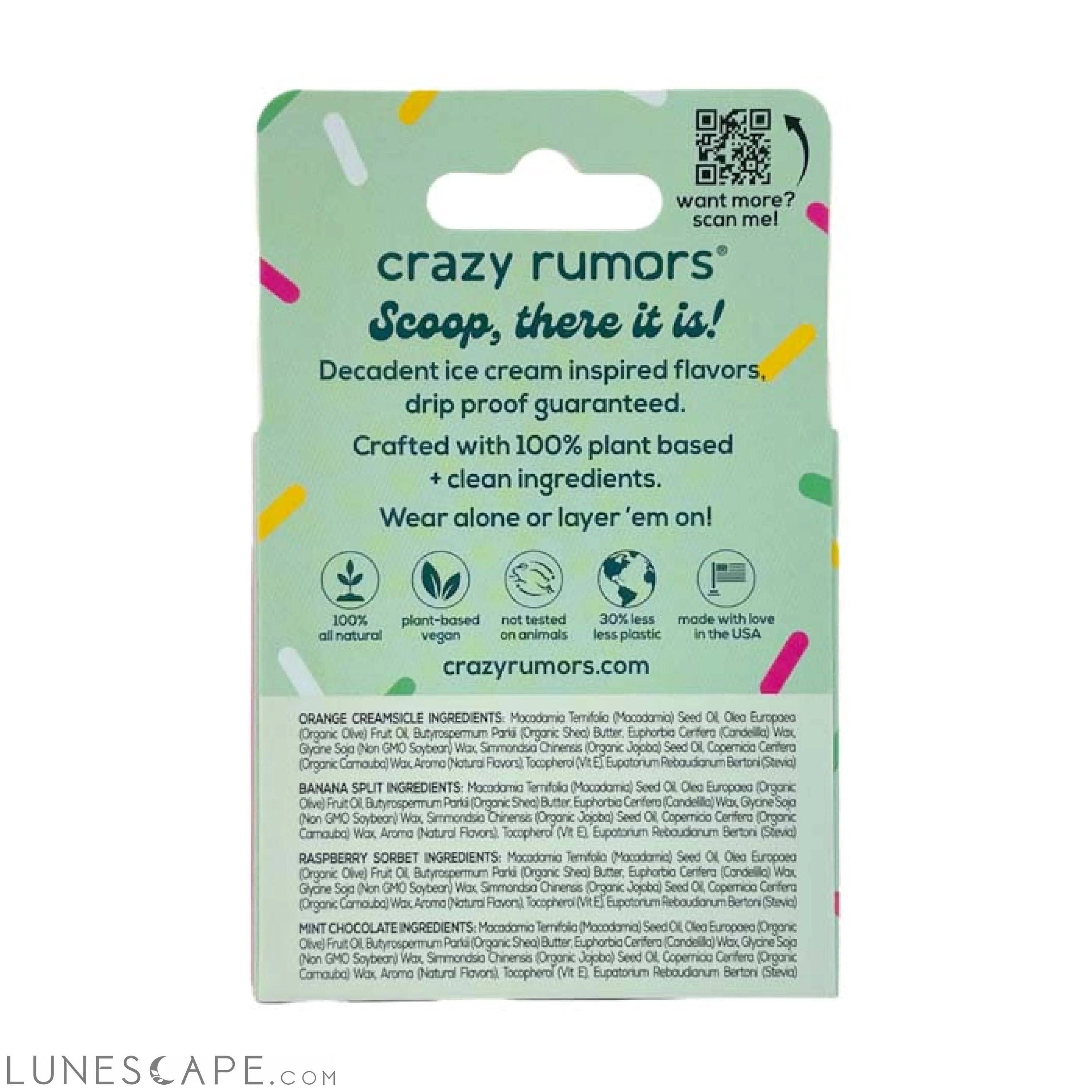 Ice Cream Mix - 4 Pack Lip Balm Set LUNESCAPE