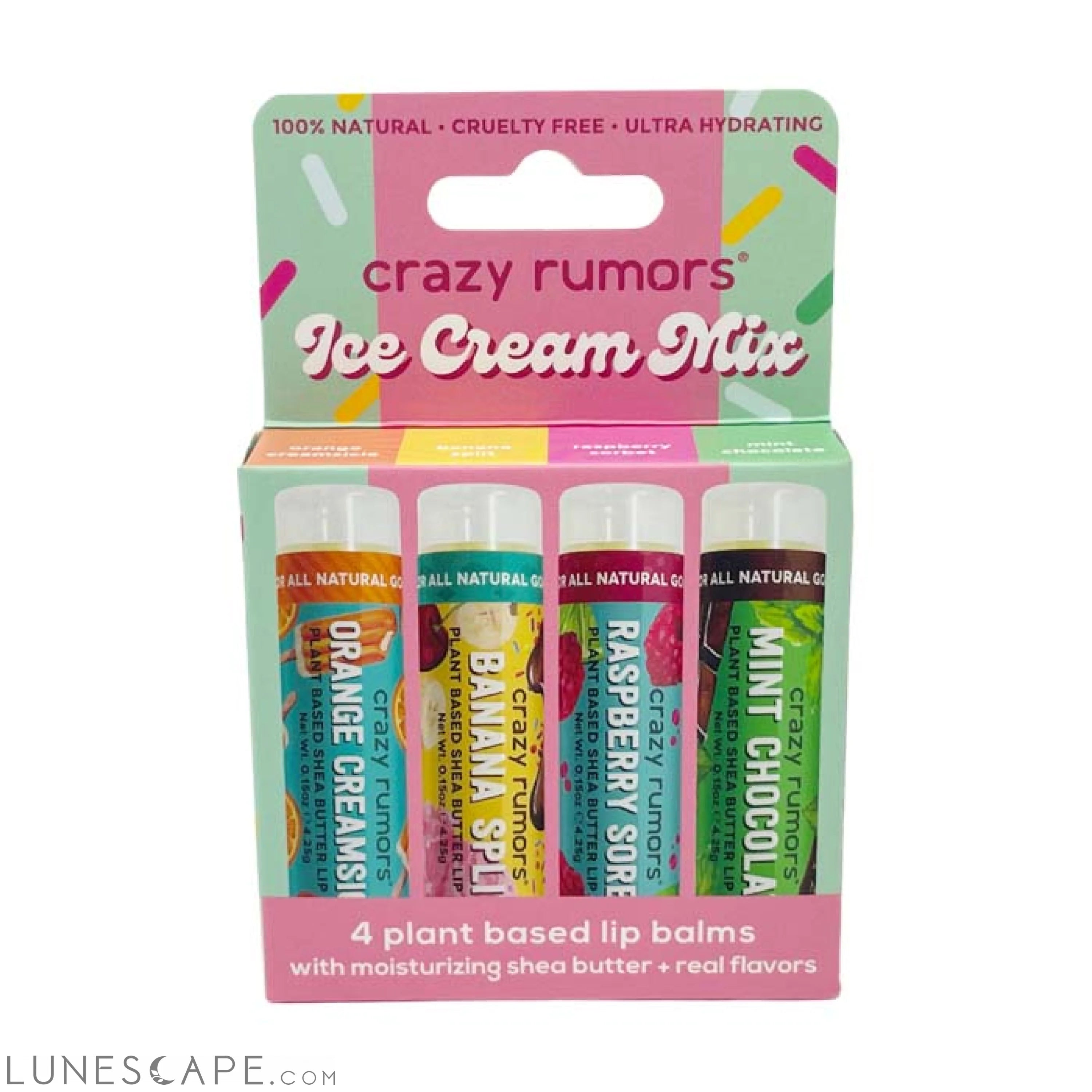 Ice Cream Mix - 4 Pack Lip Balm Set LUNESCAPE