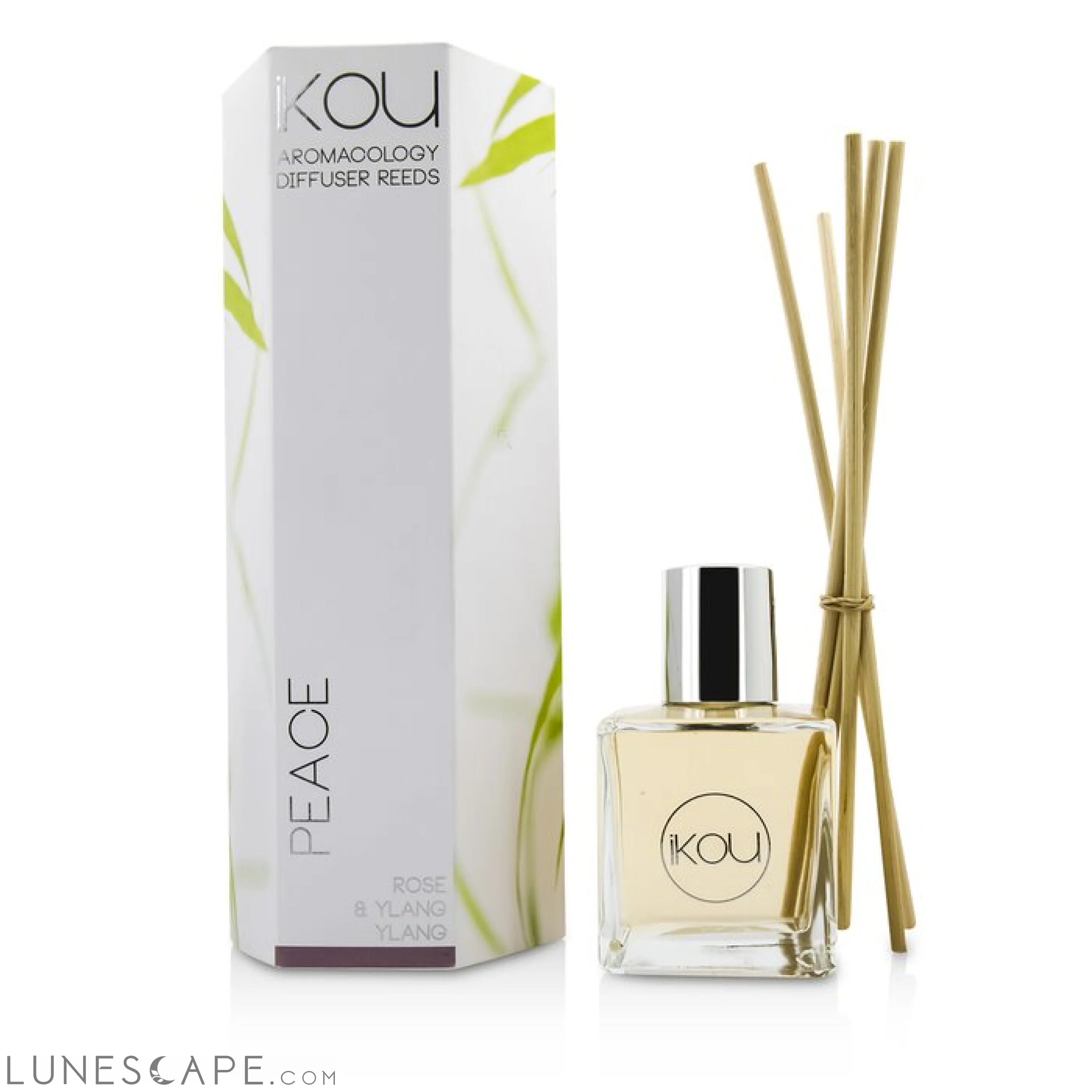 IKOU - Aromacology Diffuser Reeds - Peace (Rose & Ylang Ylang - 9 Months Supply) LUNESCAPE