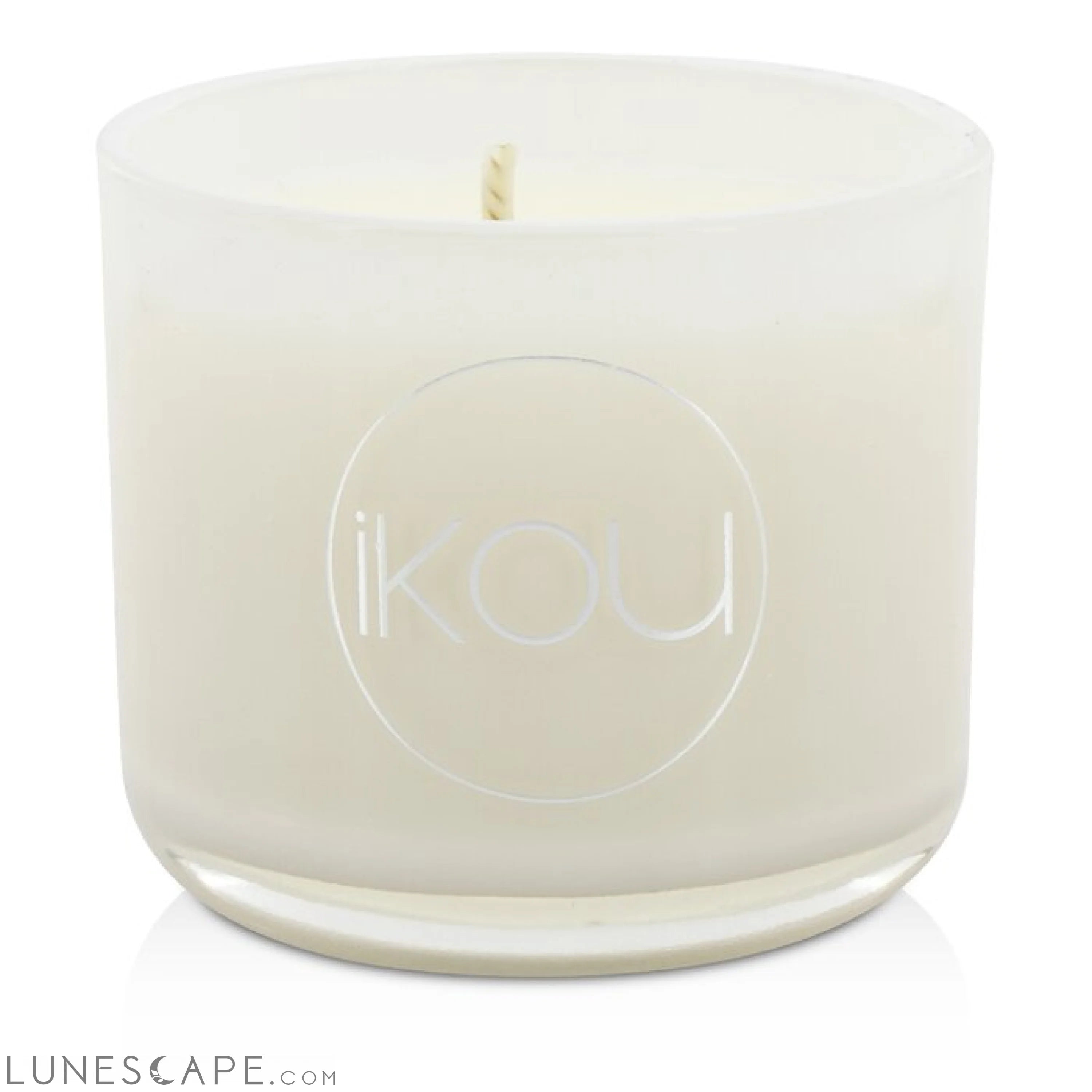 IKOU - Eco-Luxury Aromacology Natural Wax Candle Glass - Peace (Rose & Ylang Ylang) LUNESCAPE