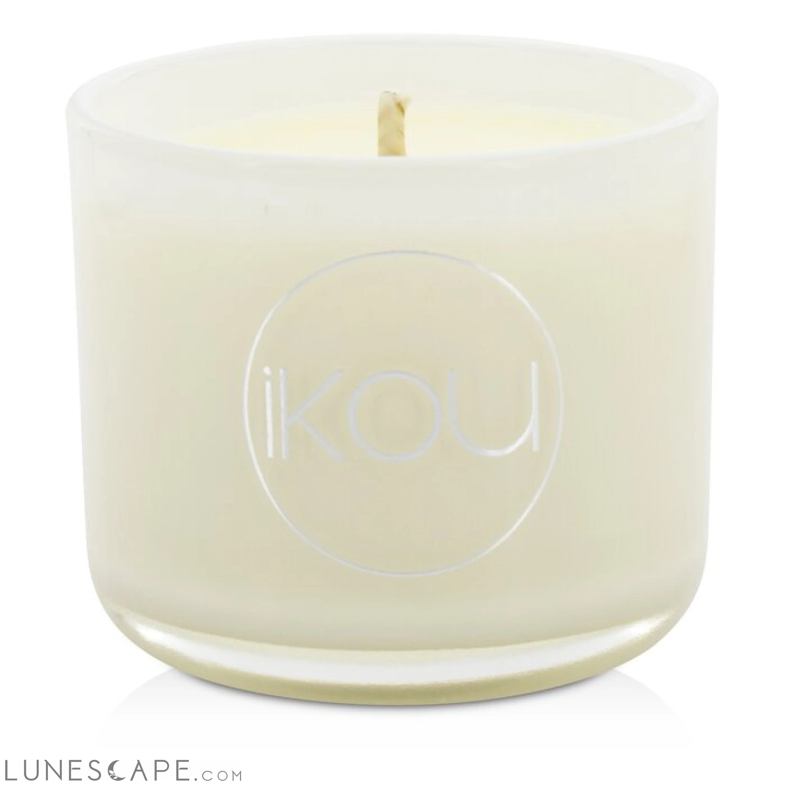 IKOU - Eco-Luxury Natural Wax Candle Glass - Calm (Lemongrass & Lime) LUNESCAPE