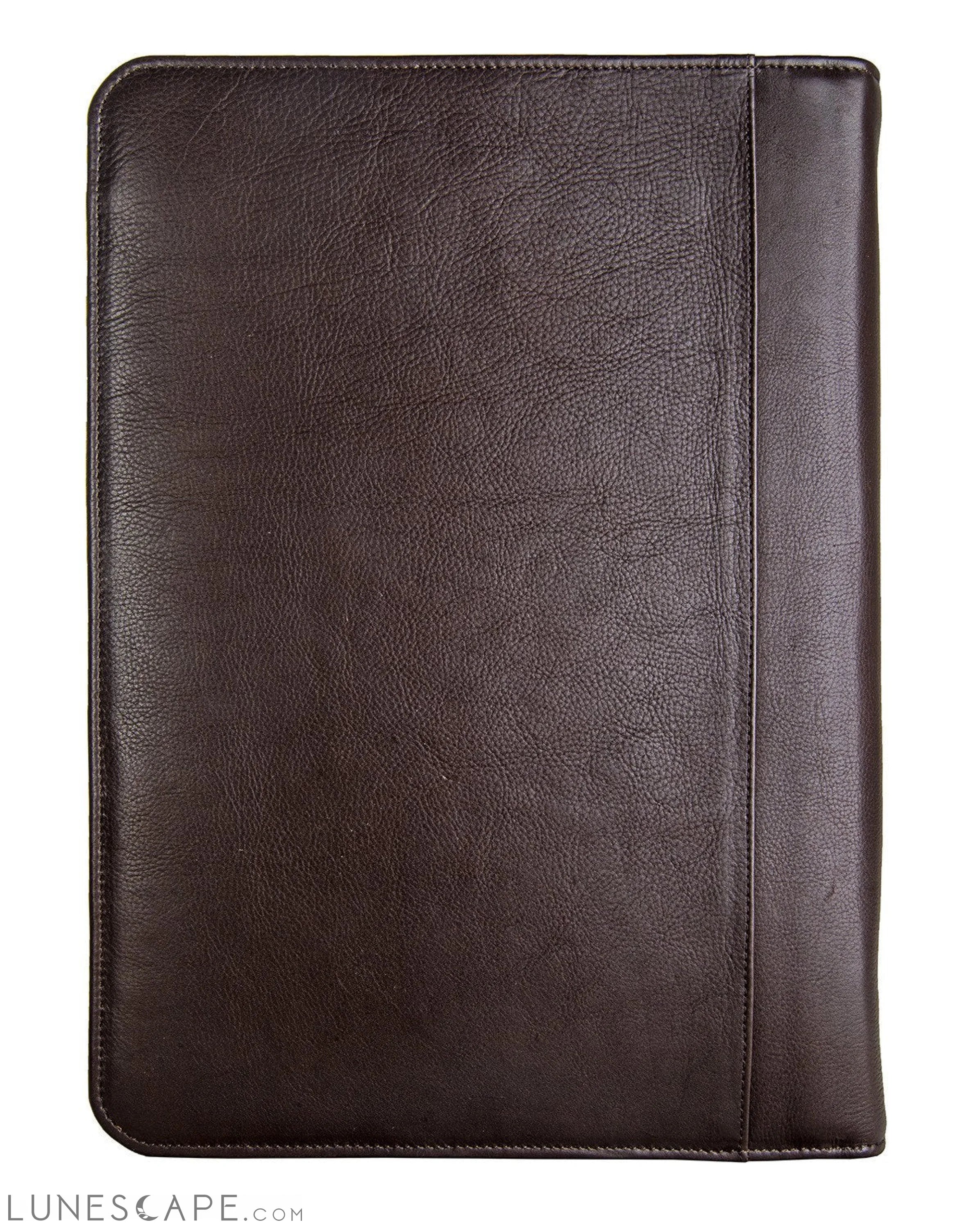 IMG iPad Leather Portfolio/Padfolio With Handmade Paper Notebook LUNESCAPE