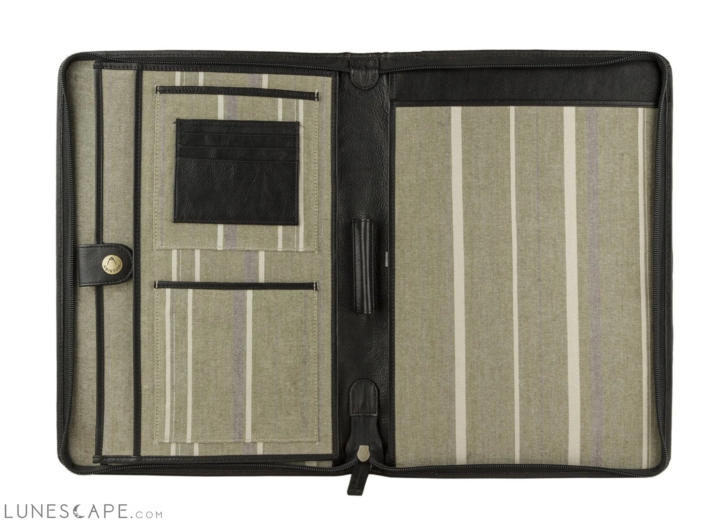 IMG iPad Leather Portfolio/Padfolio With Handmade Paper Notebook LUNESCAPE