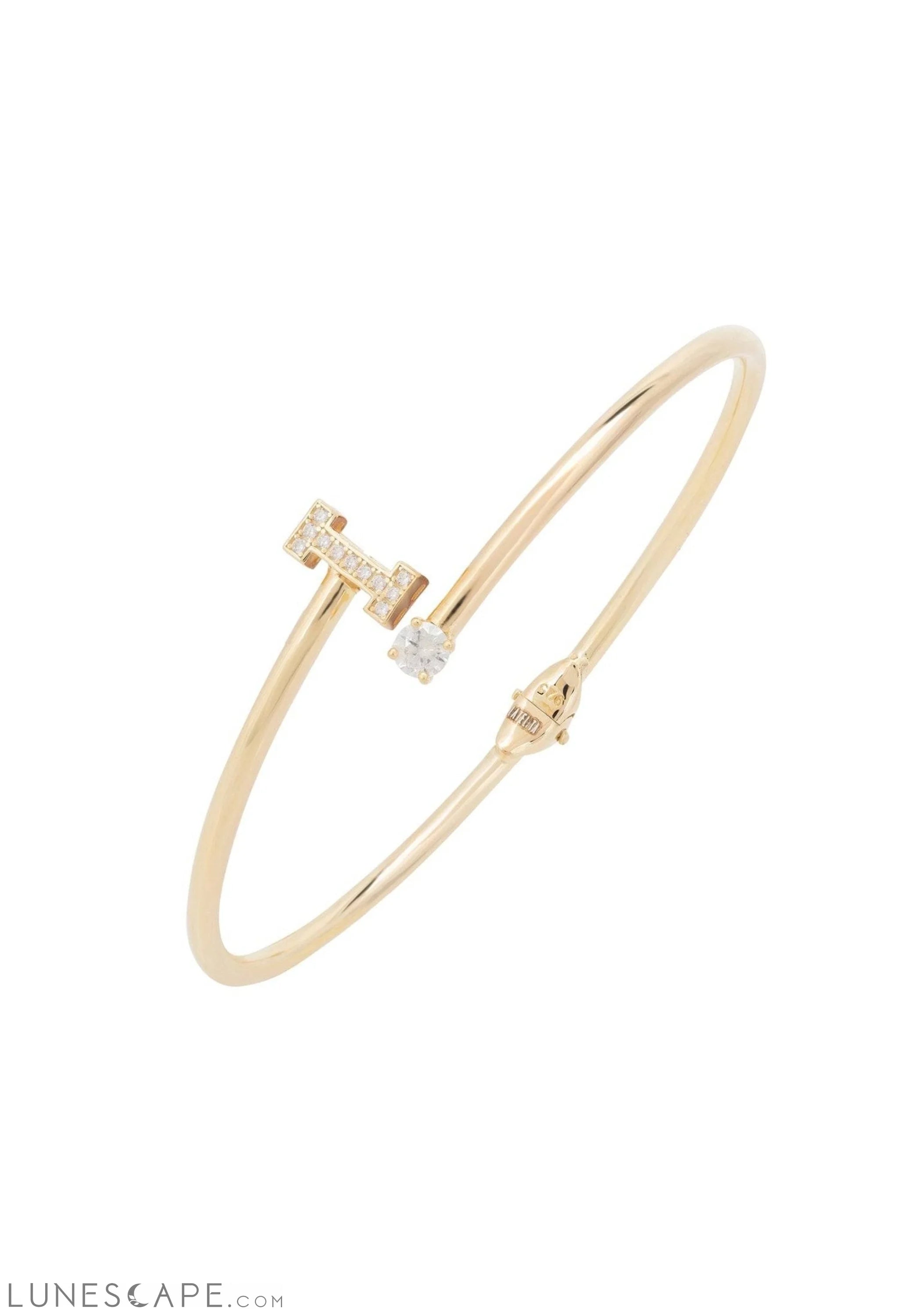 Initial Bangle Gold I LUNESCAPE