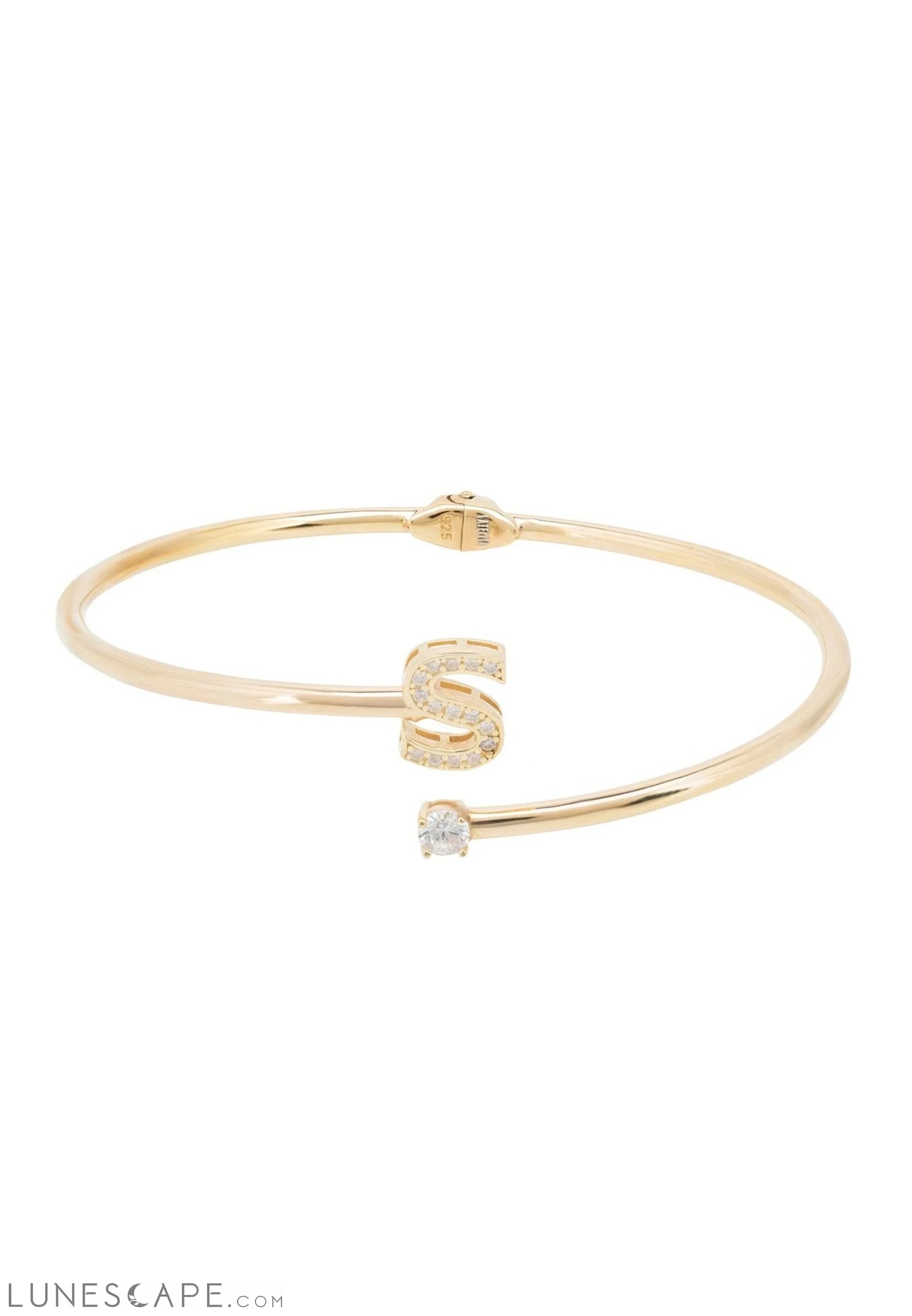 Initial Bangle Gold S LUNESCAPE