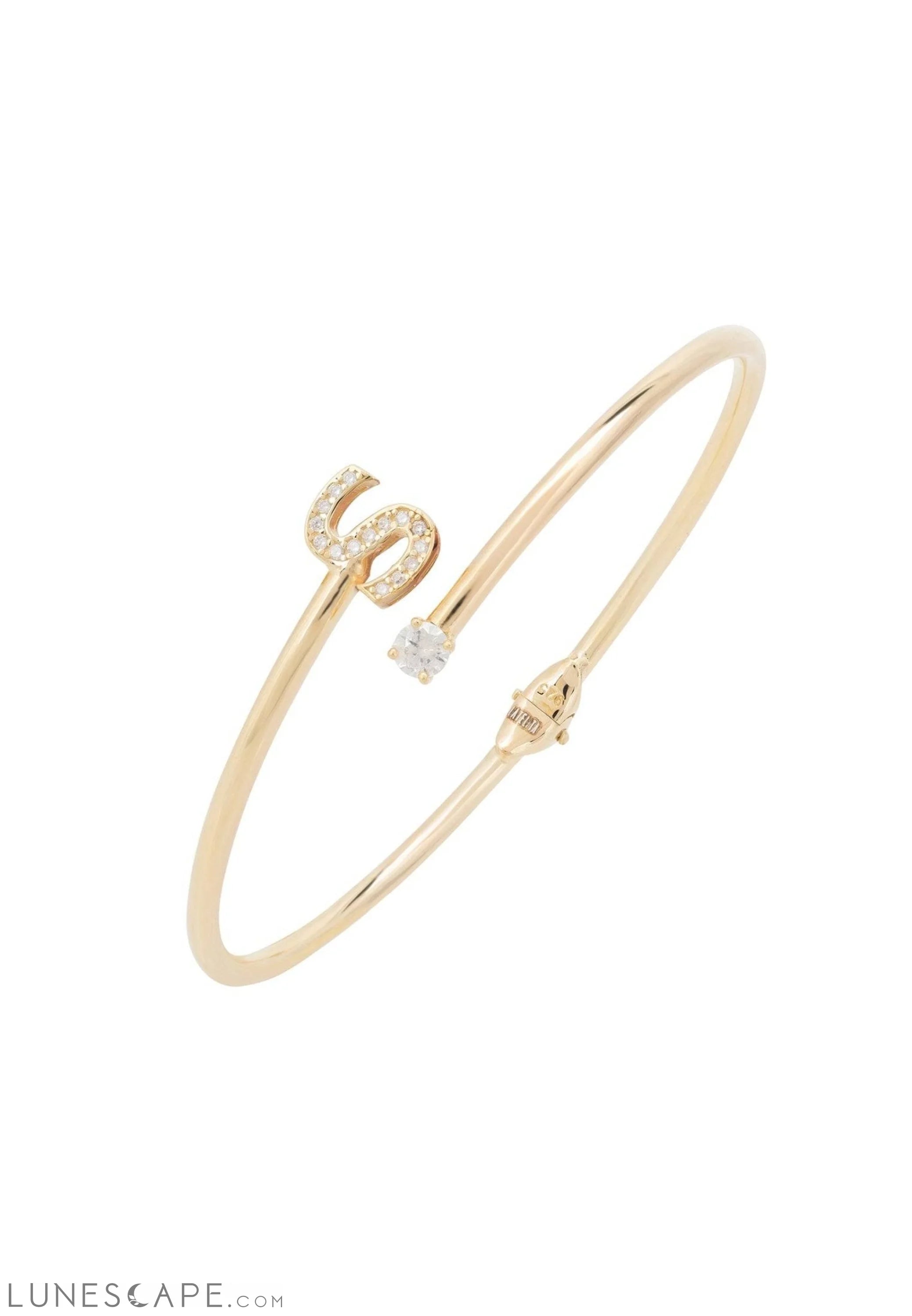 Initial Bangle Gold S LUNESCAPE