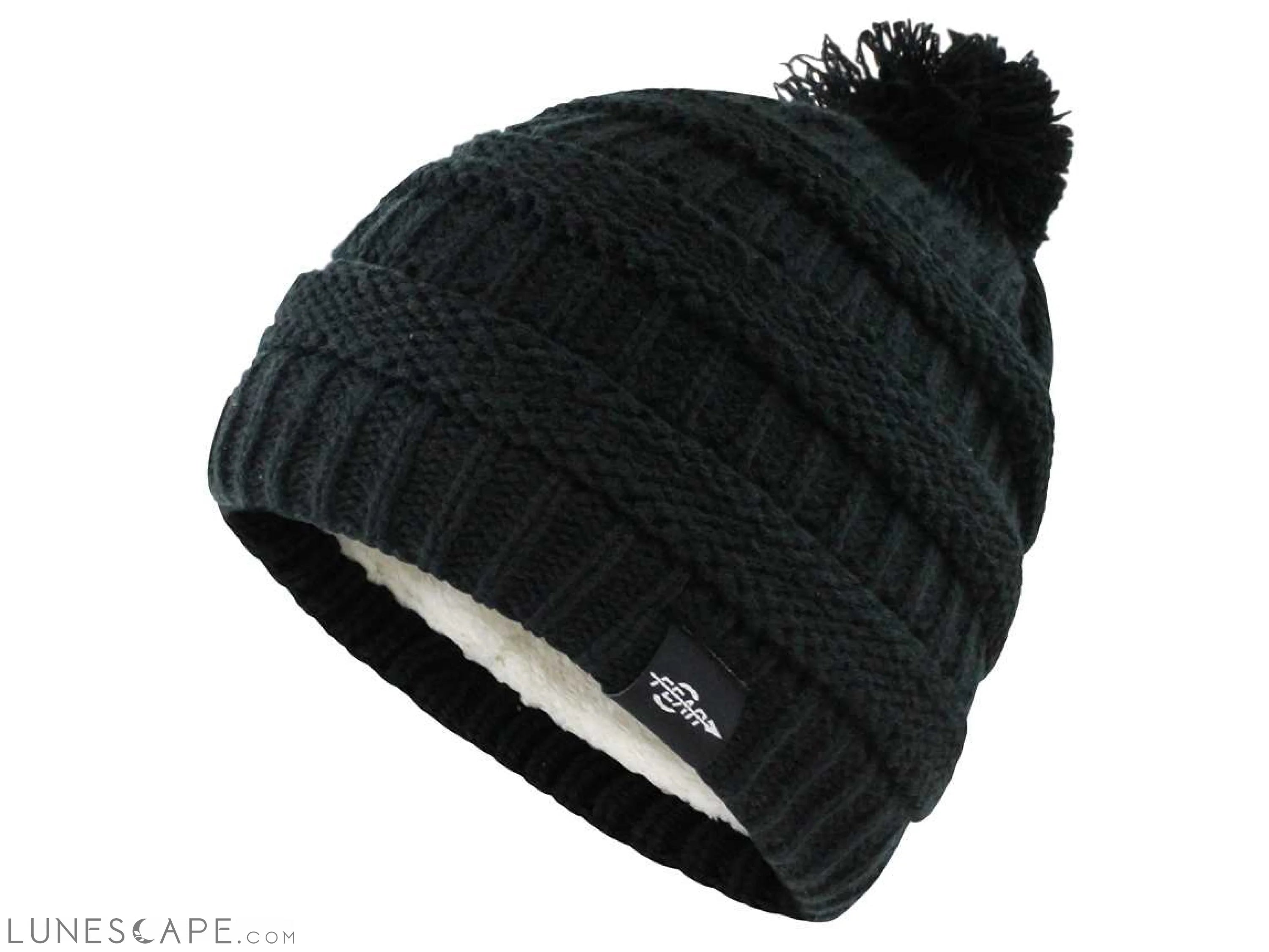 Insulated Knit Pom Pom Winter Hat LUNESCAPE