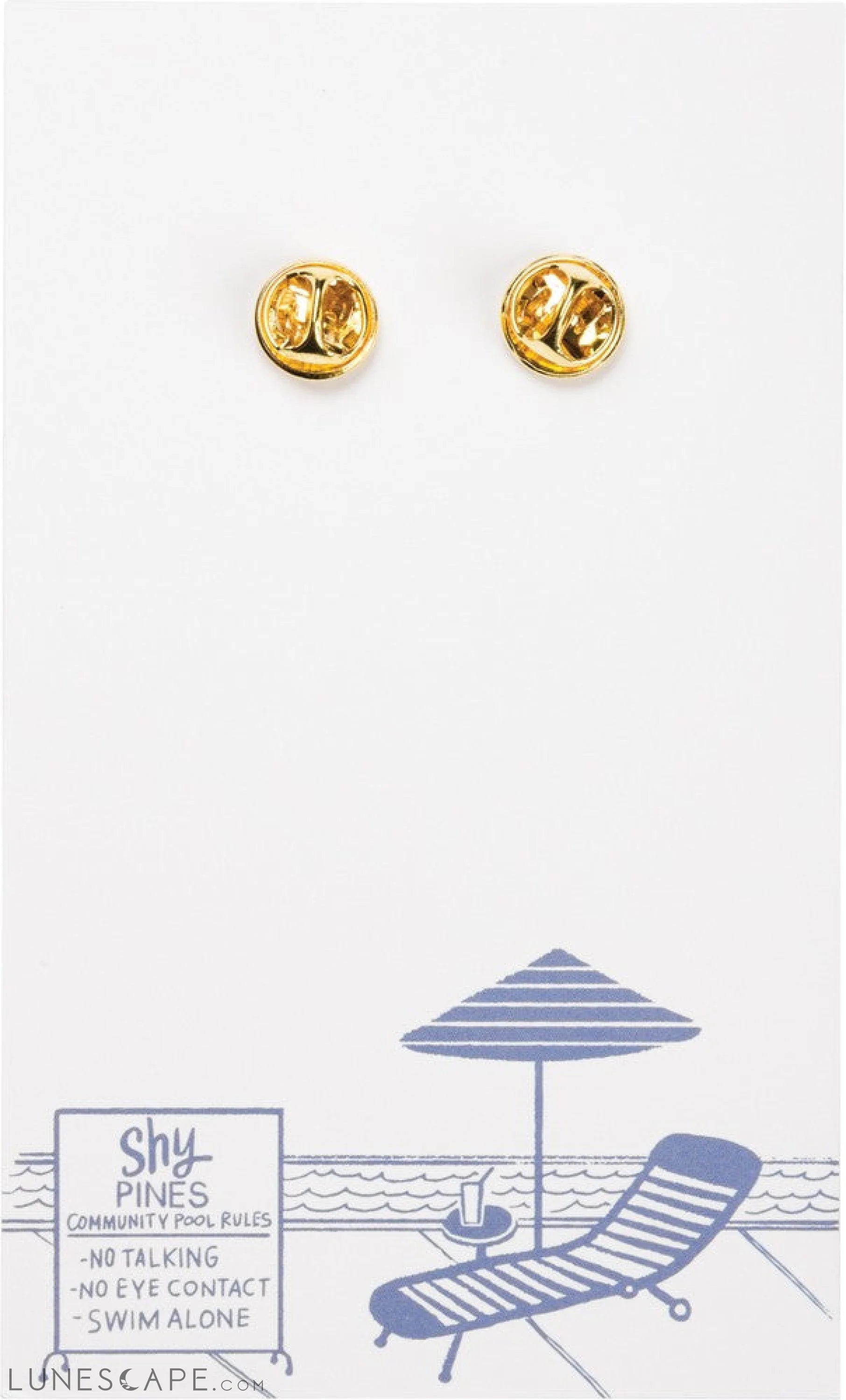 Introverts Unite (From Their Own Houses) Enamel Pin with Gift Card LUNESCAPE