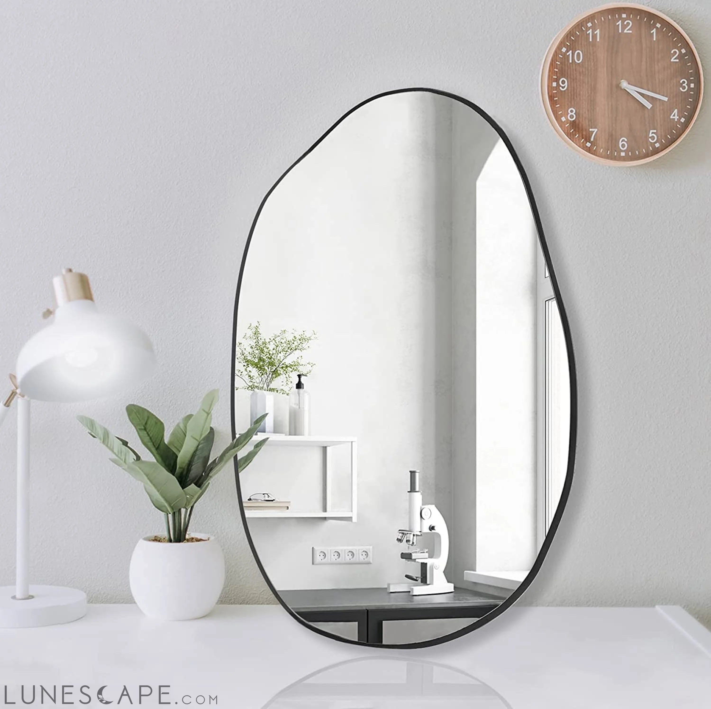 Irregular Wall Mirror, Asymmetrical Mirror Large Unique Vanity Body LUNESCAPE
