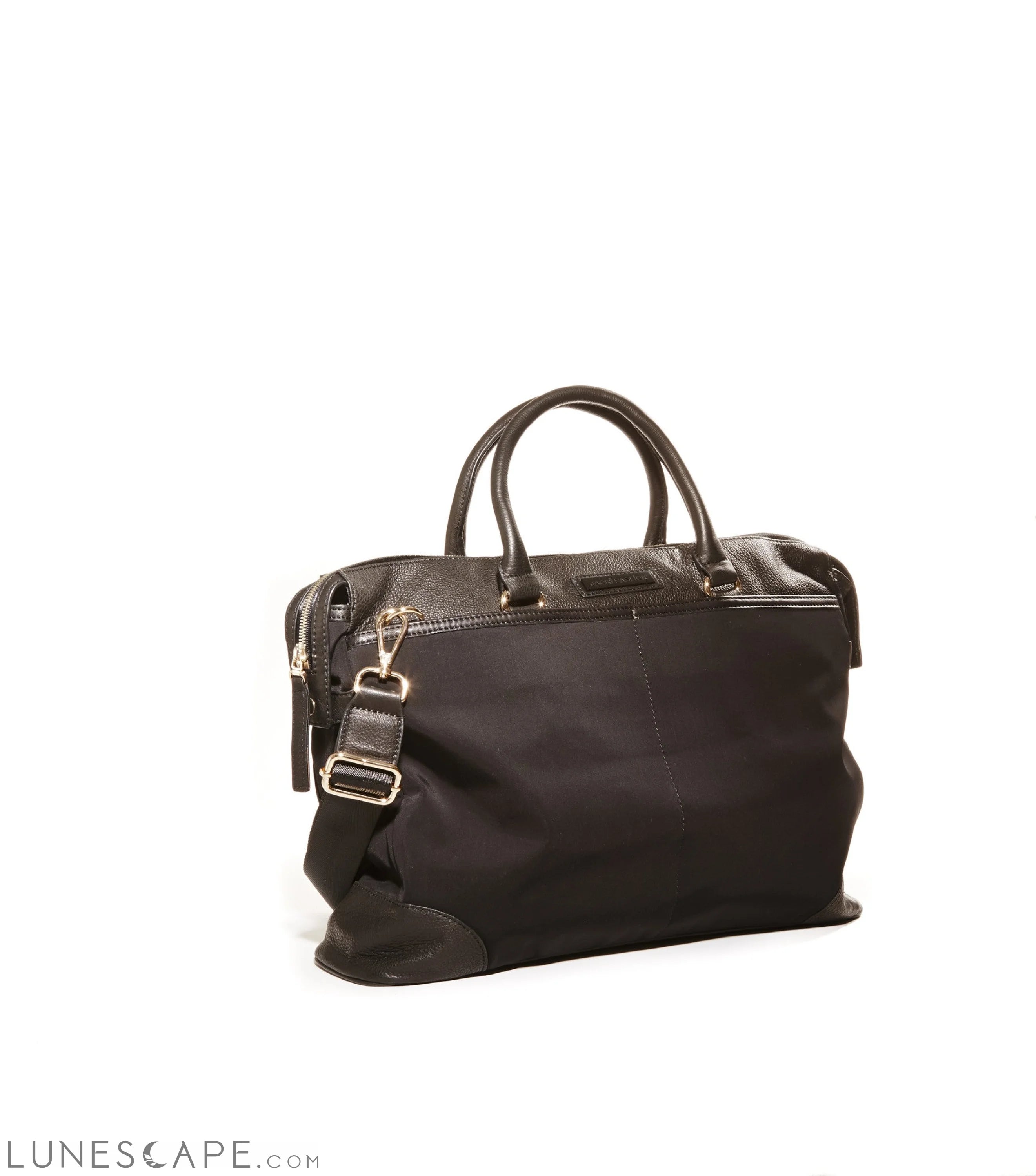 Jacki Easlick Black nylon briefcase LUNESCAPE