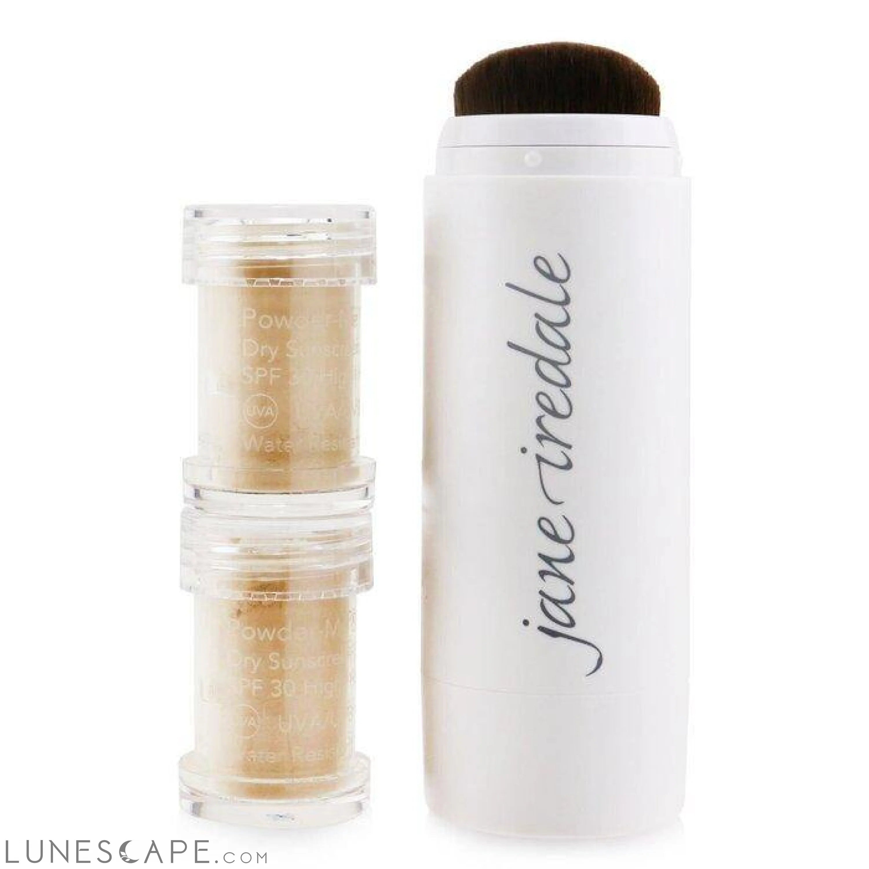 JANE IREDALE - Powder Me Refillable Brush (1x Brush, 2x Refills) LUNESCAPE