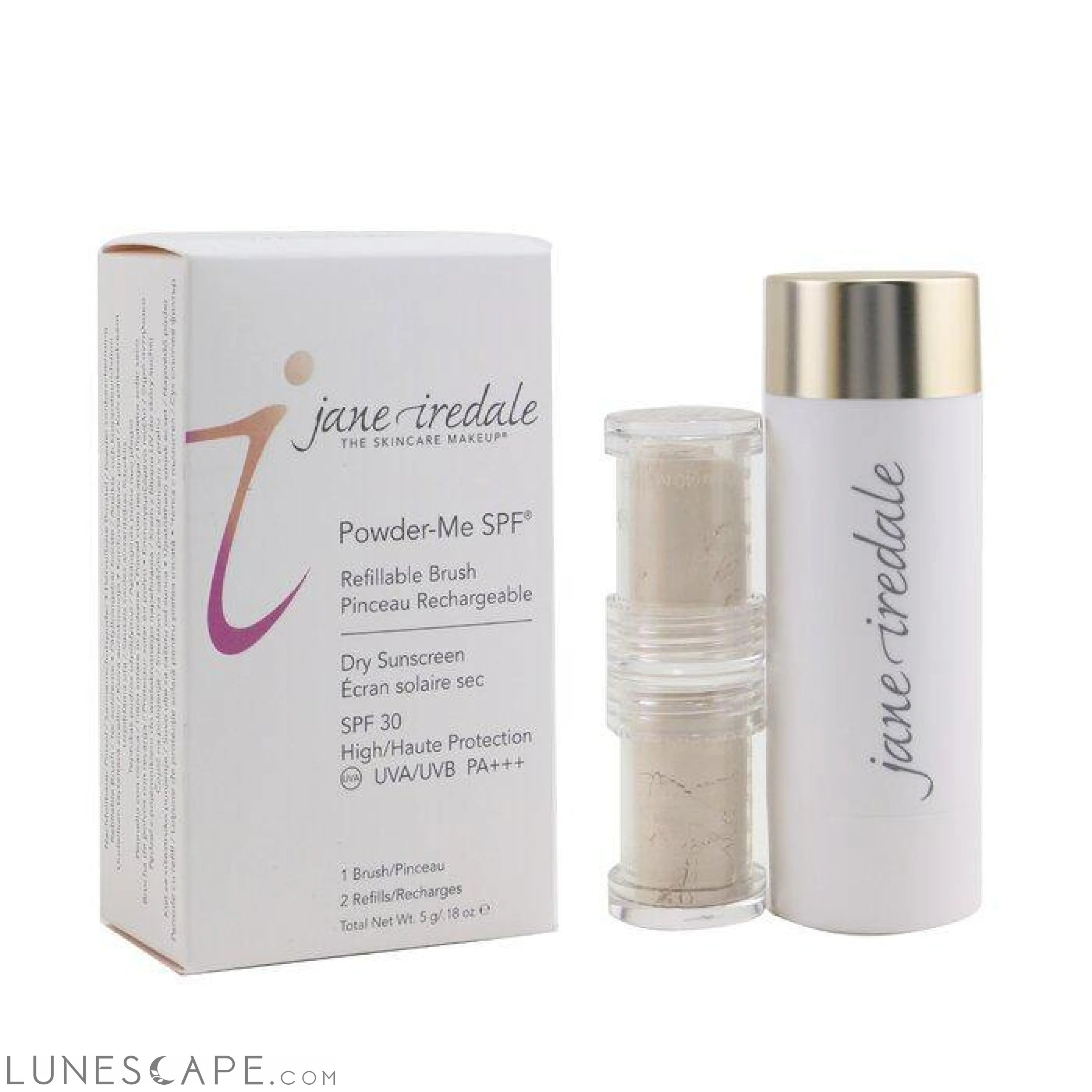 JANE IREDALE - Powder Me Refillable Brush (1x Brush, 2x Refills) LUNESCAPE