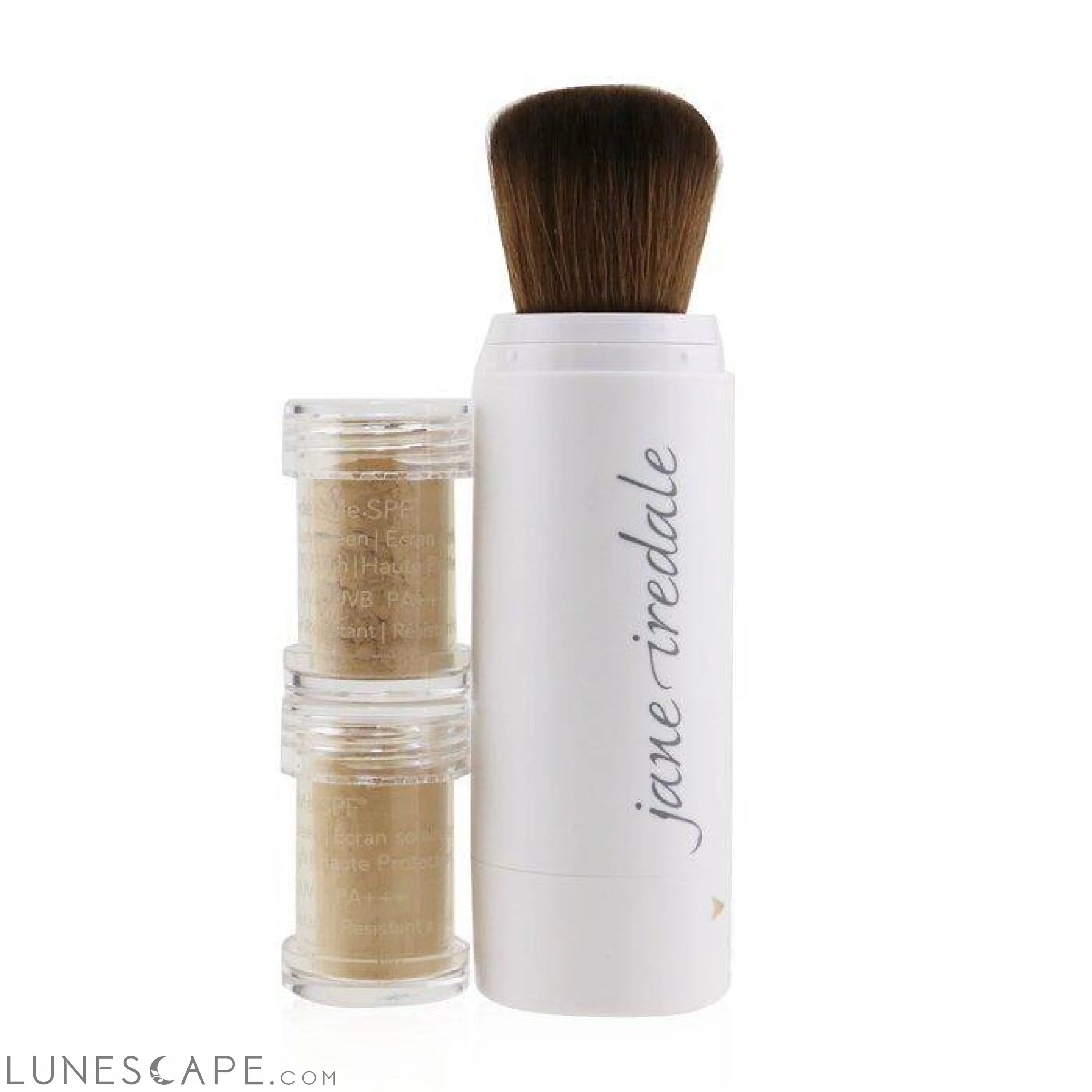 JANE IREDALE - Powder Me Refillable Brush (1x Brush, 2x Refills) LUNESCAPE