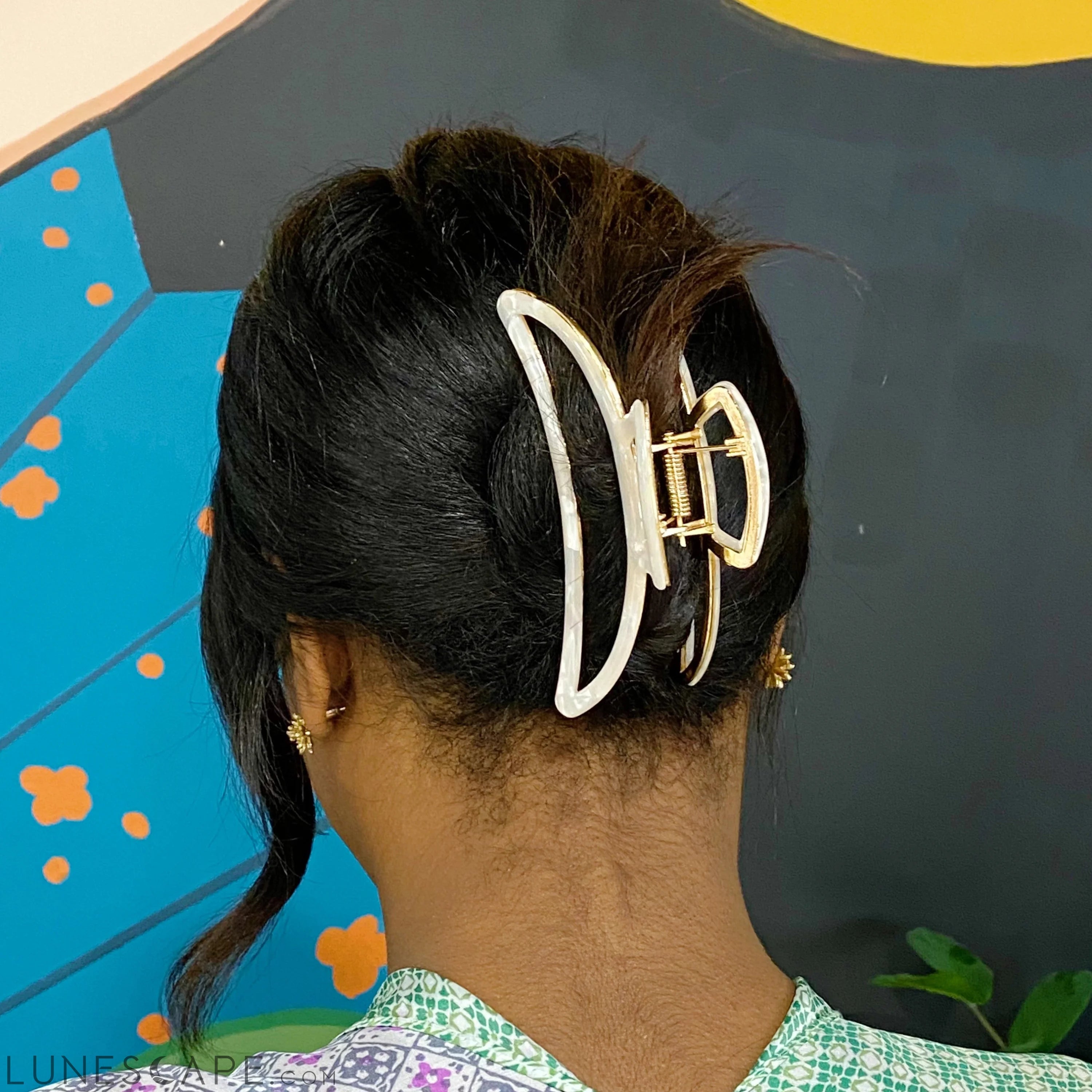 Jenna Half Moon Hair Claw LUNESCAPE