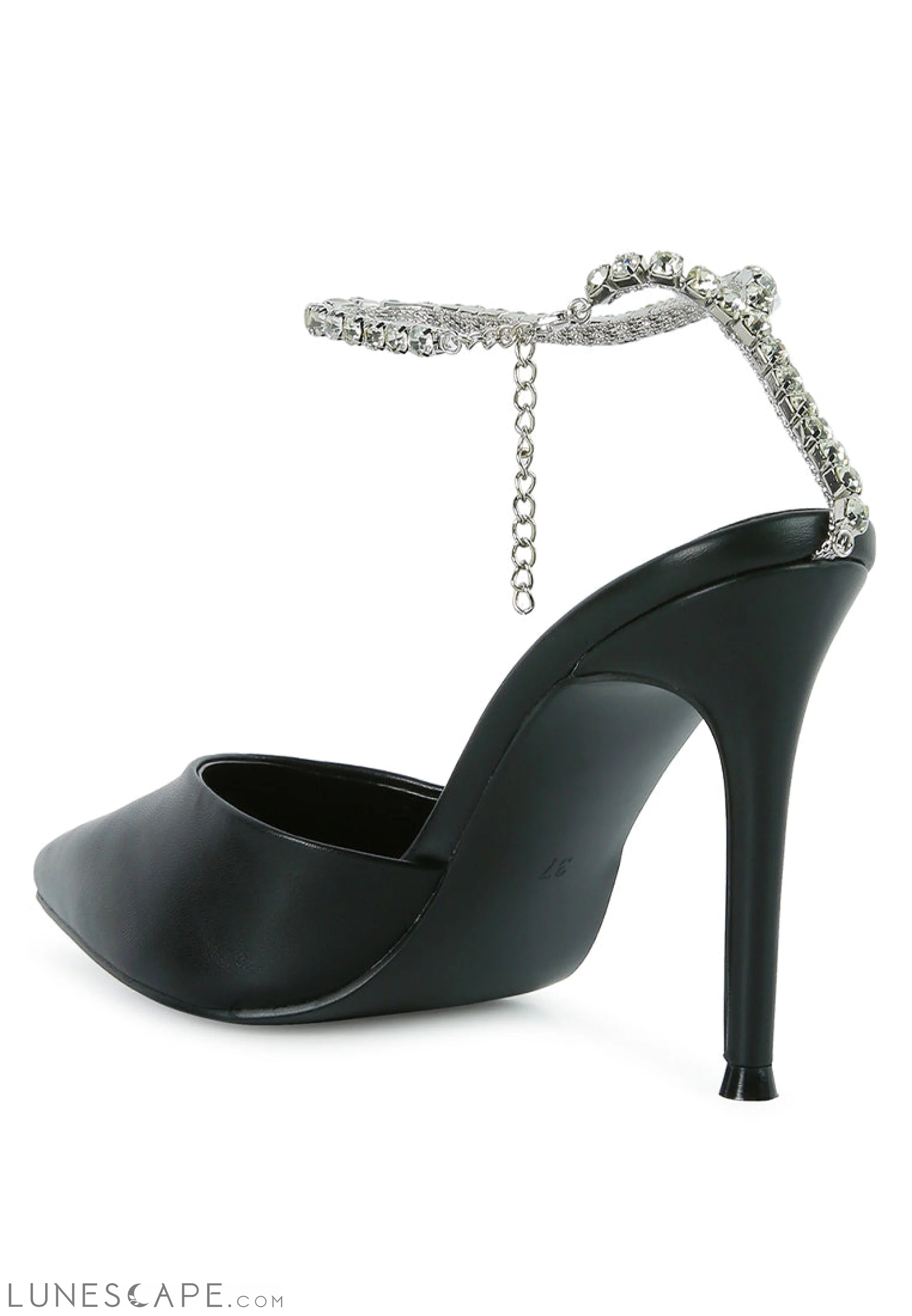 Joyce Diamante Embellished Stiletto Pumps LUNESCAPE