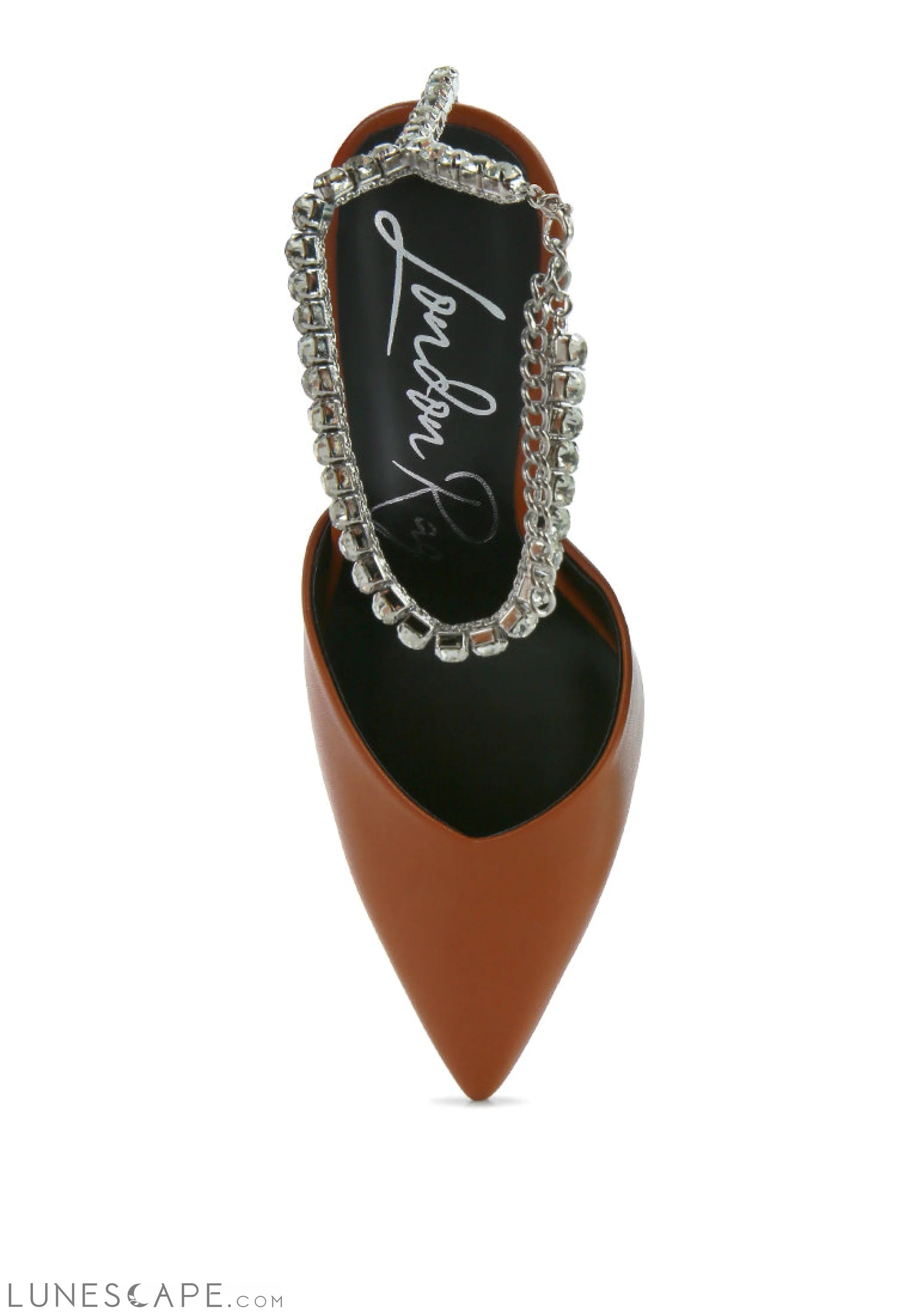 Joyce Diamante Embellished Stiletto Pumps LUNESCAPE