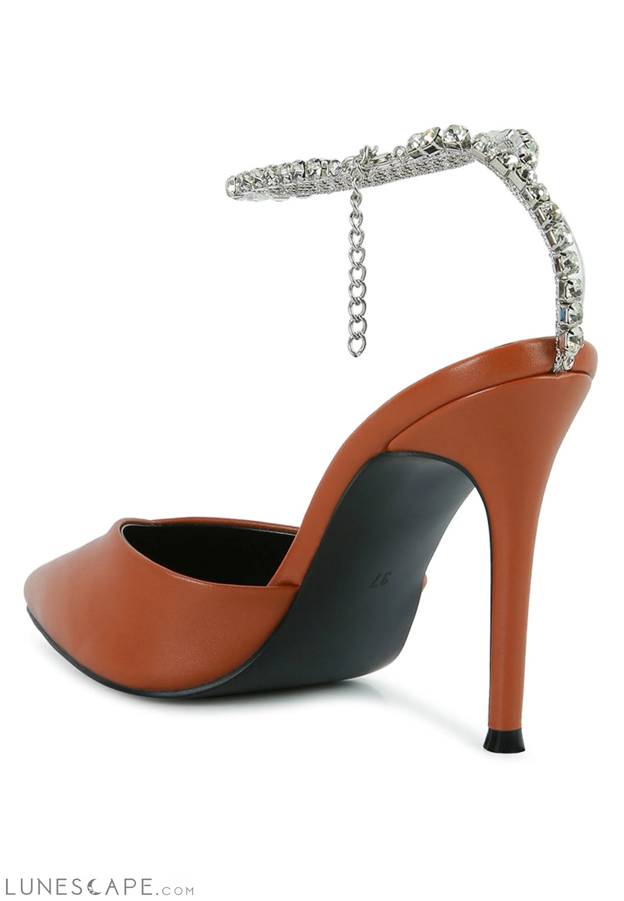 Joyce Diamante Embellished Stiletto Pumps LUNESCAPE