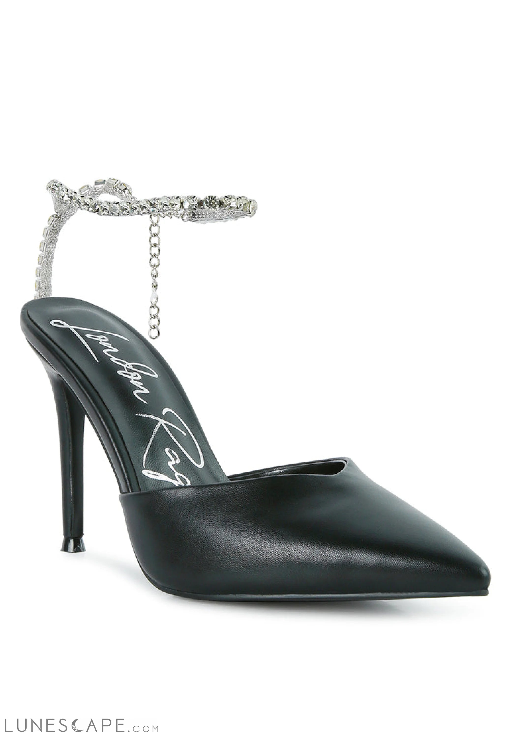 Joyce Diamante Embellished Stiletto Pumps LUNESCAPE