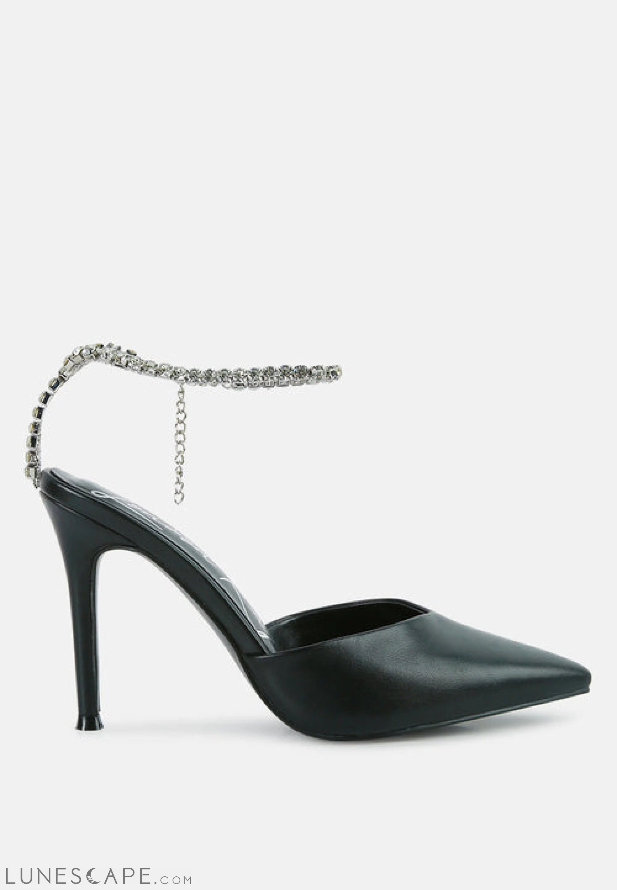 Joyce Diamante Embellished Stiletto Pumps LUNESCAPE