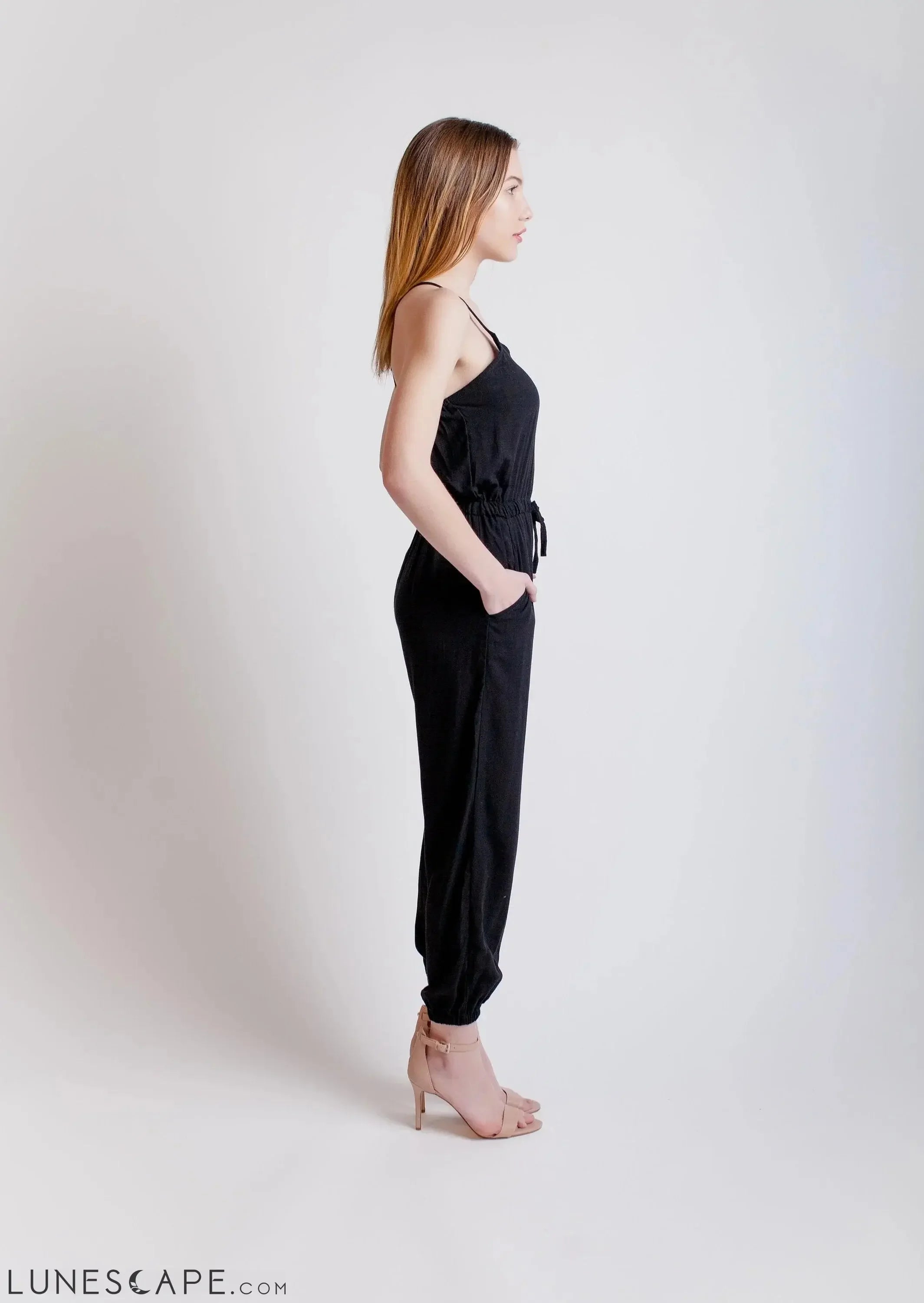 Juliette Jumpsuit - Black LUNESCAPE