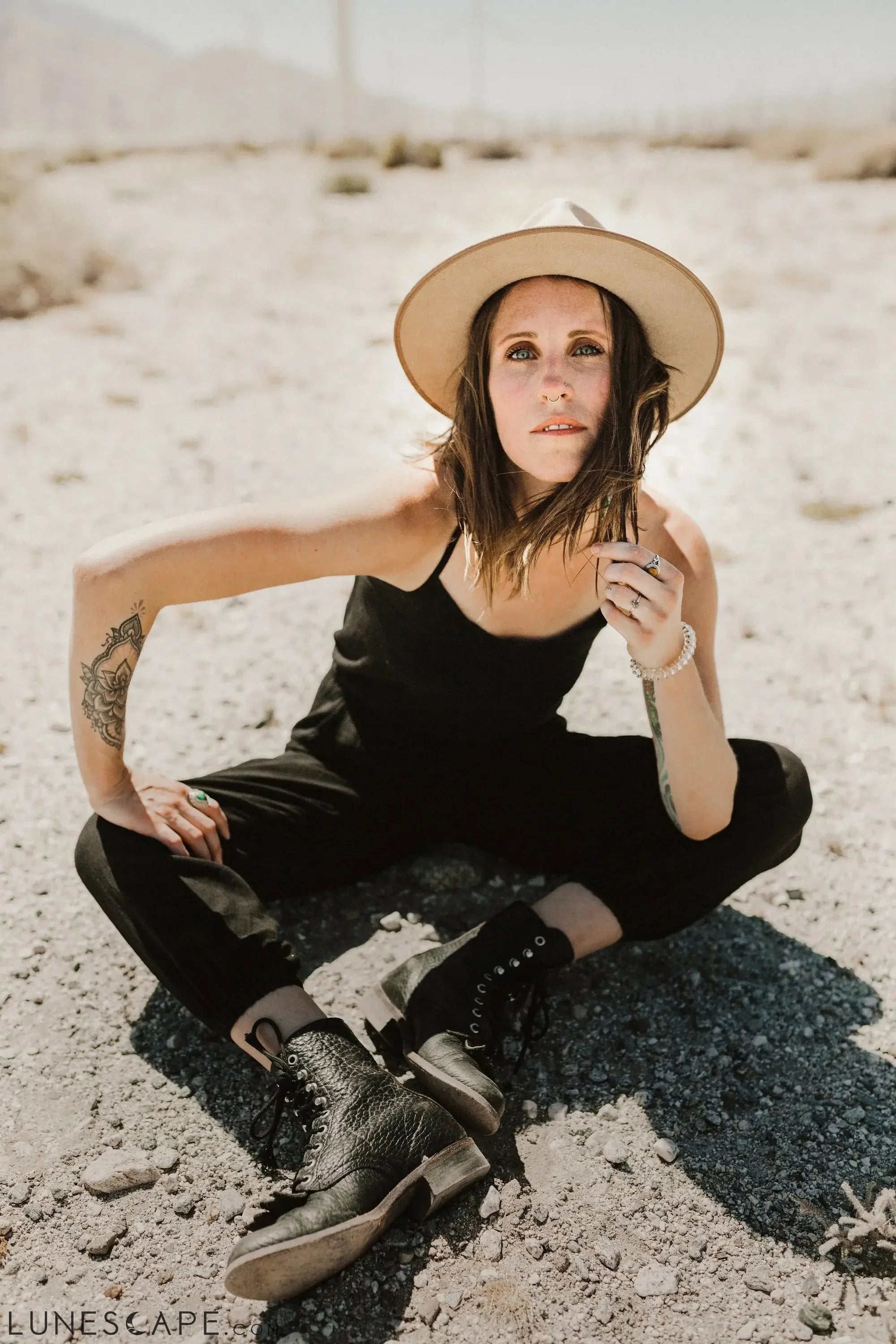 Juliette Jumpsuit - Black LUNESCAPE