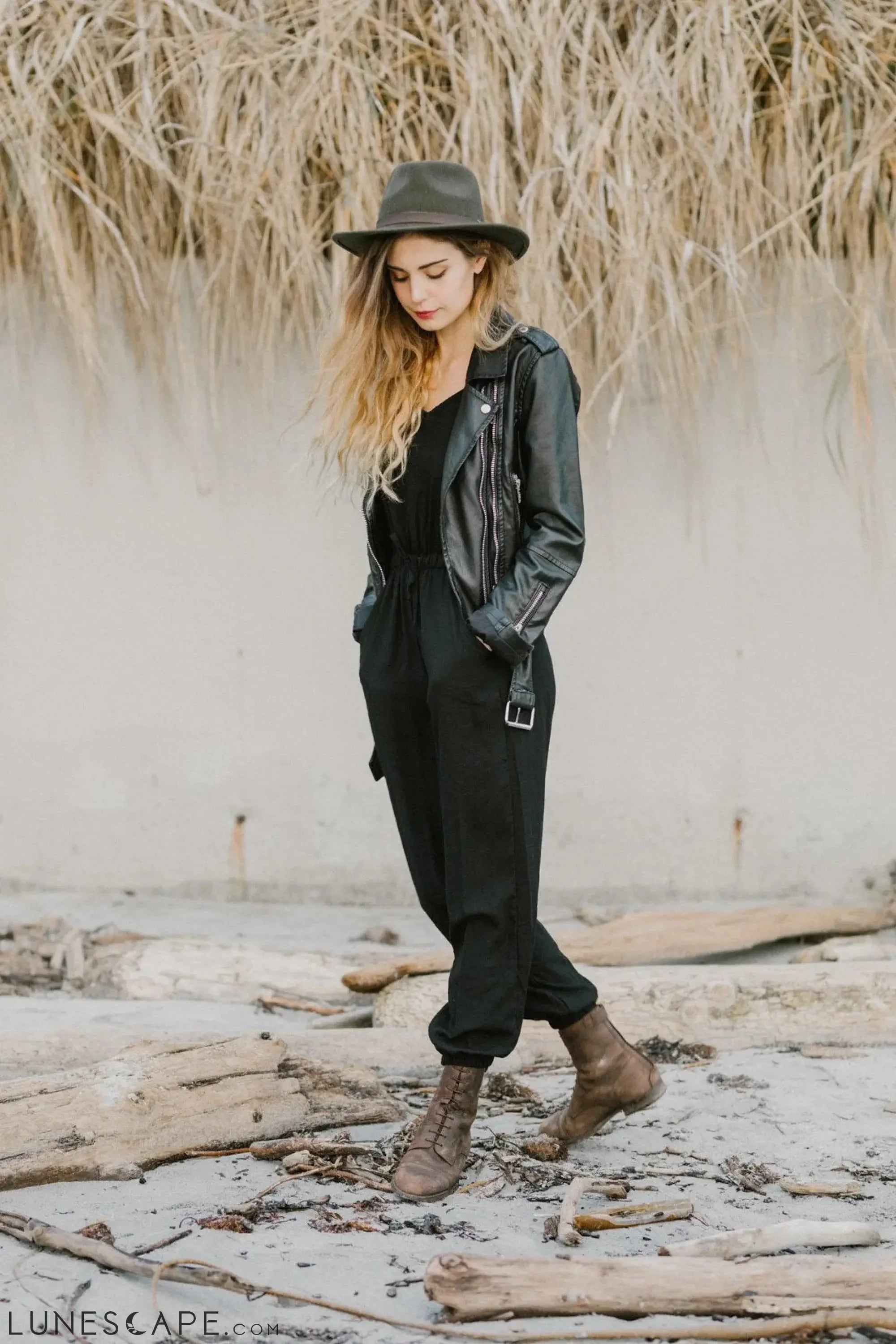 Juliette Jumpsuit - Black LUNESCAPE