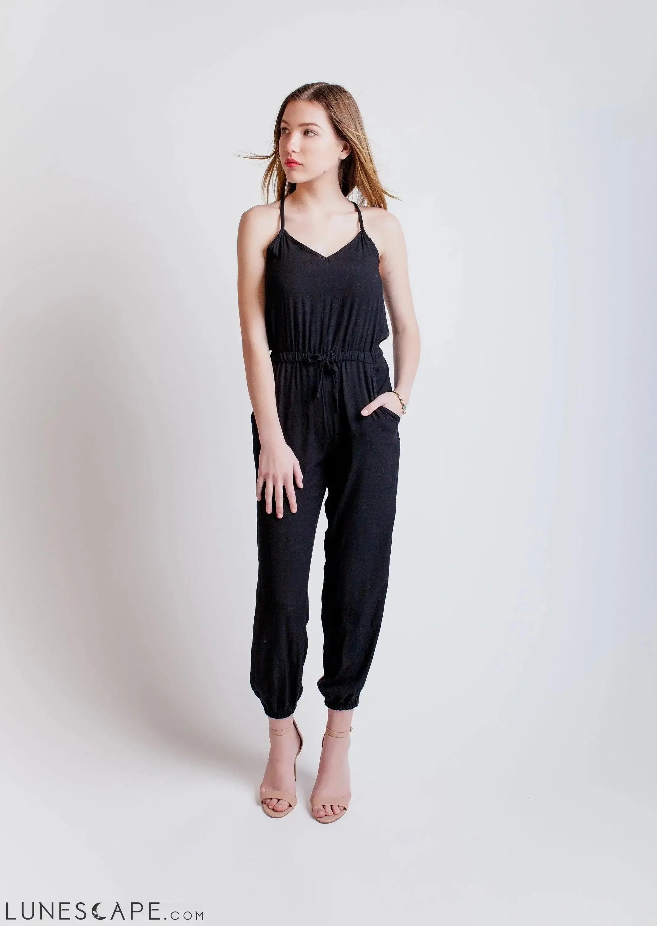 Juliette Jumpsuit - Black LUNESCAPE