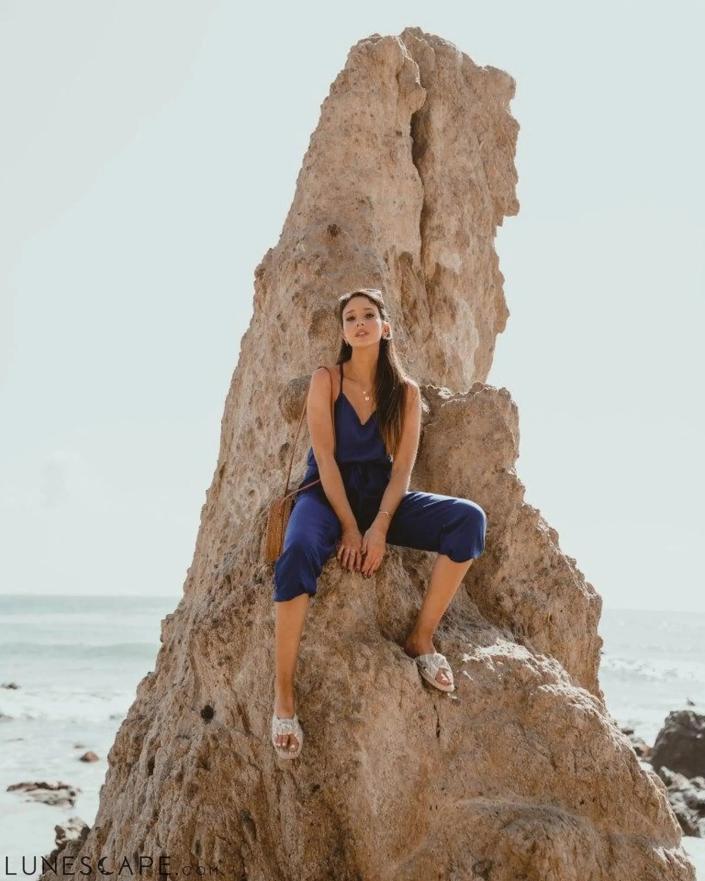 Juliette Jumpsuit - Blue LUNESCAPE