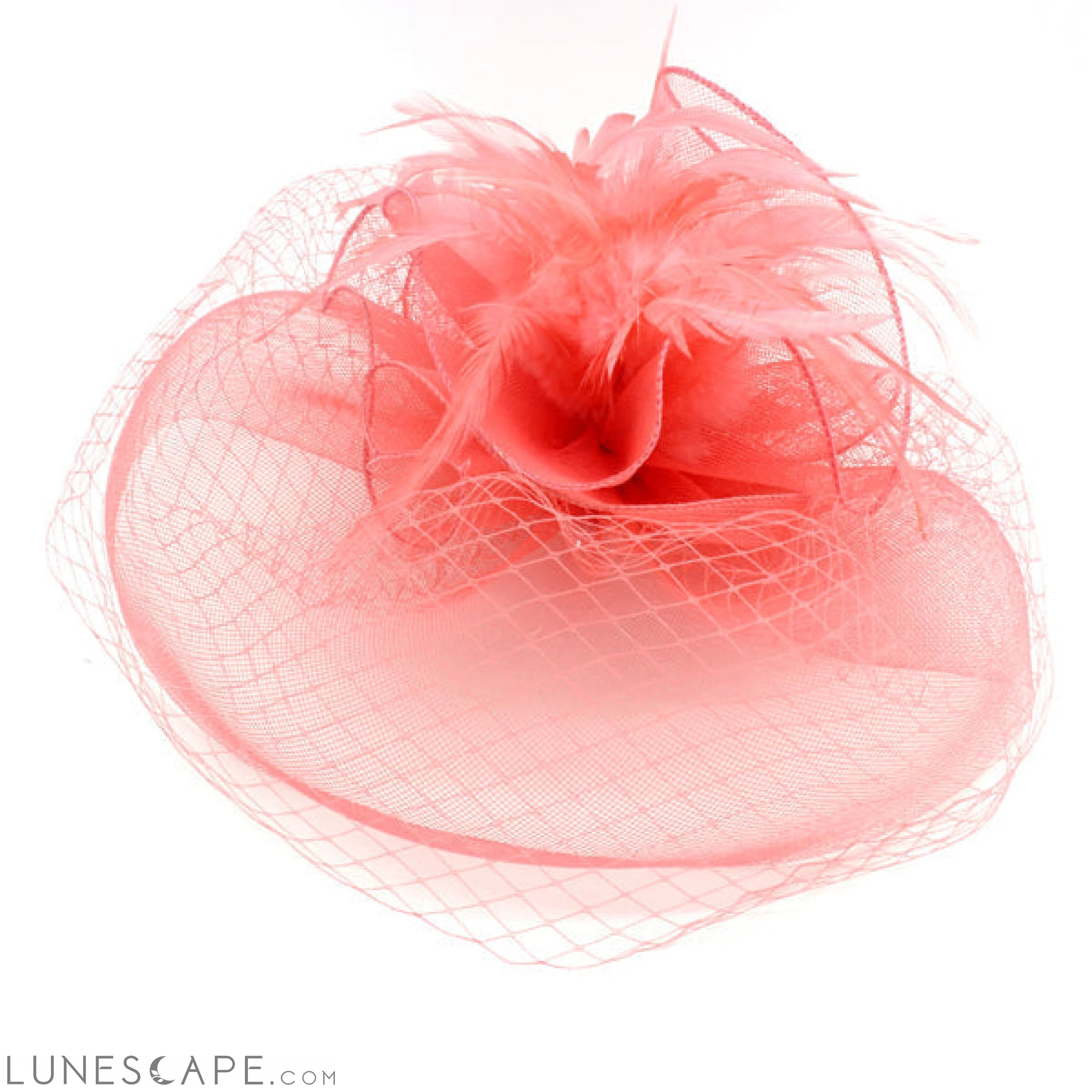 Jumbo Feather Fascinator Headband / hair clip LUNESCAPE