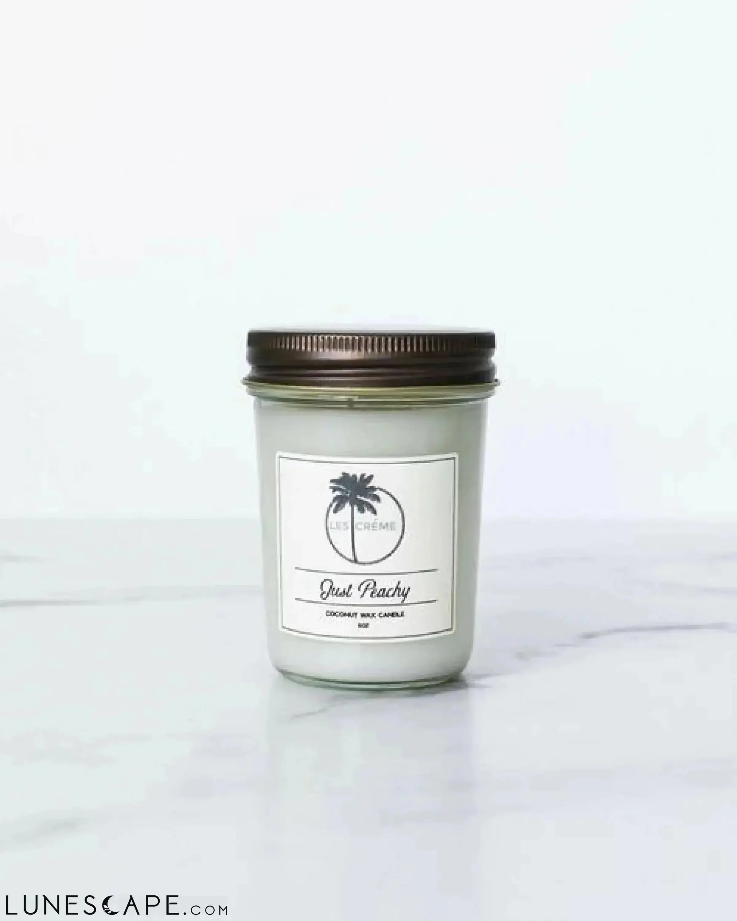 Just Peachy Scent Coconut Wax Candle LUNESCAPE