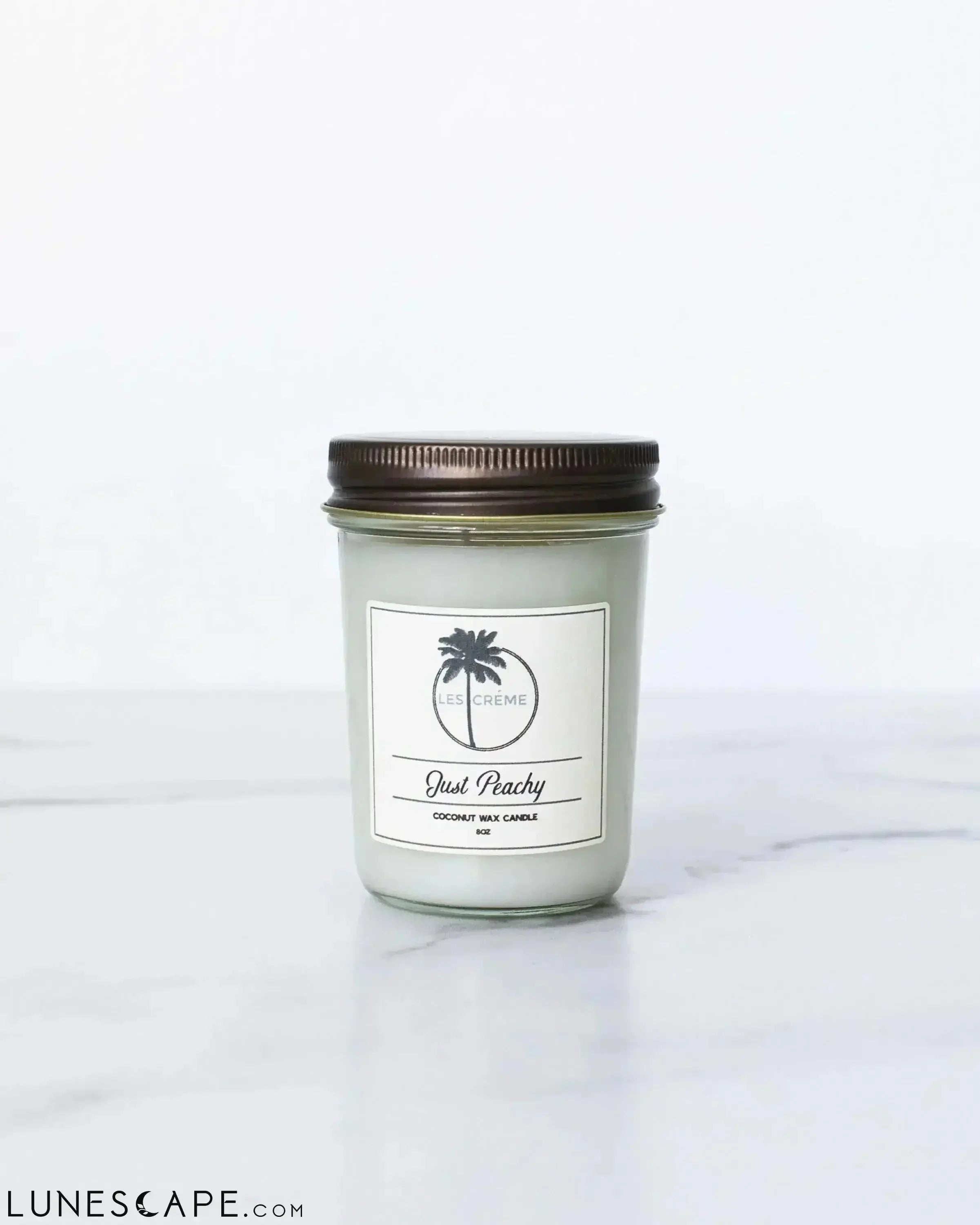 Just Peachy Scent Coconut Wax Candle LUNESCAPE