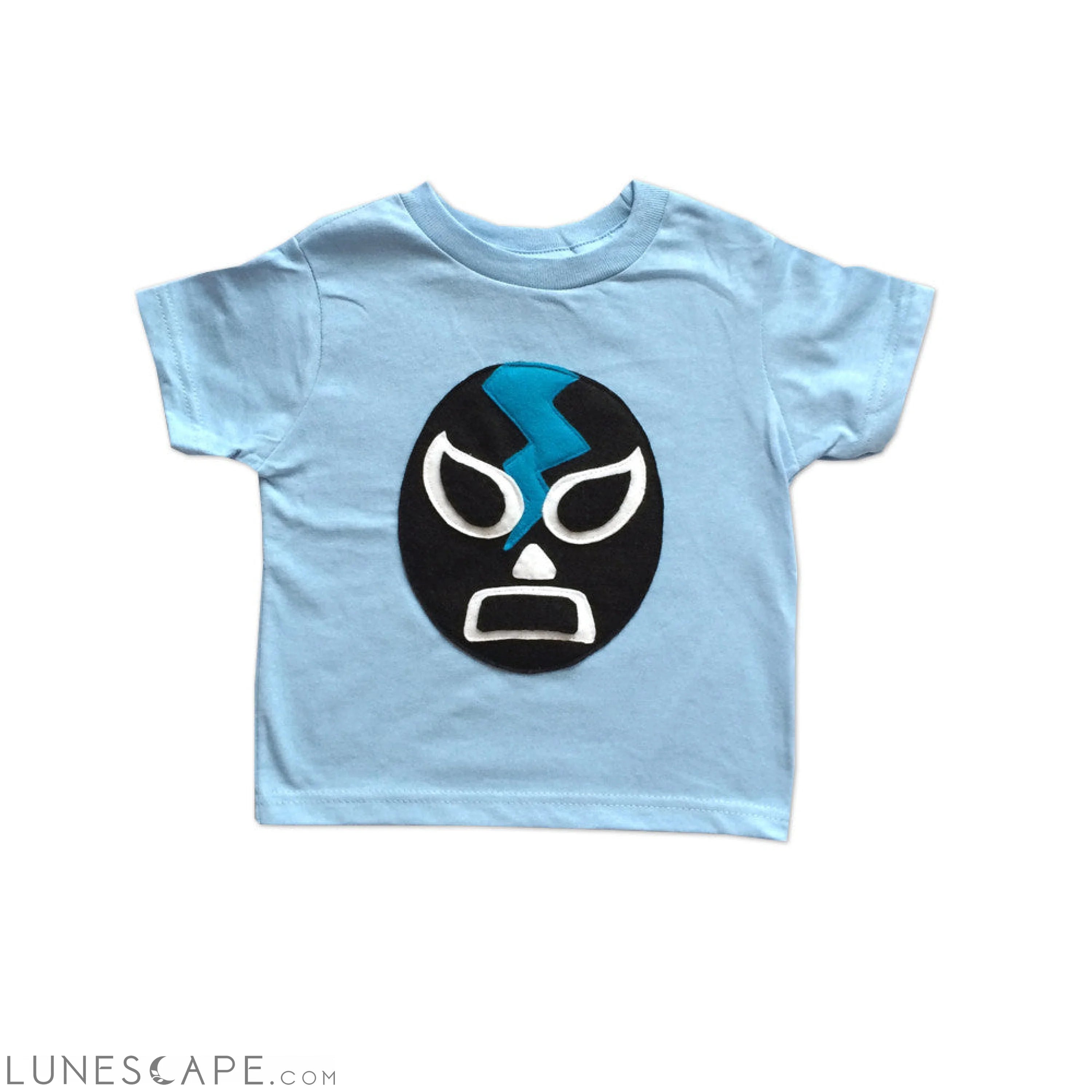 Kids T-Shirt - Luchador Negro - Black Mexican Wrestler Toddler Shirt - Lucha Libre LUNESCAPE
