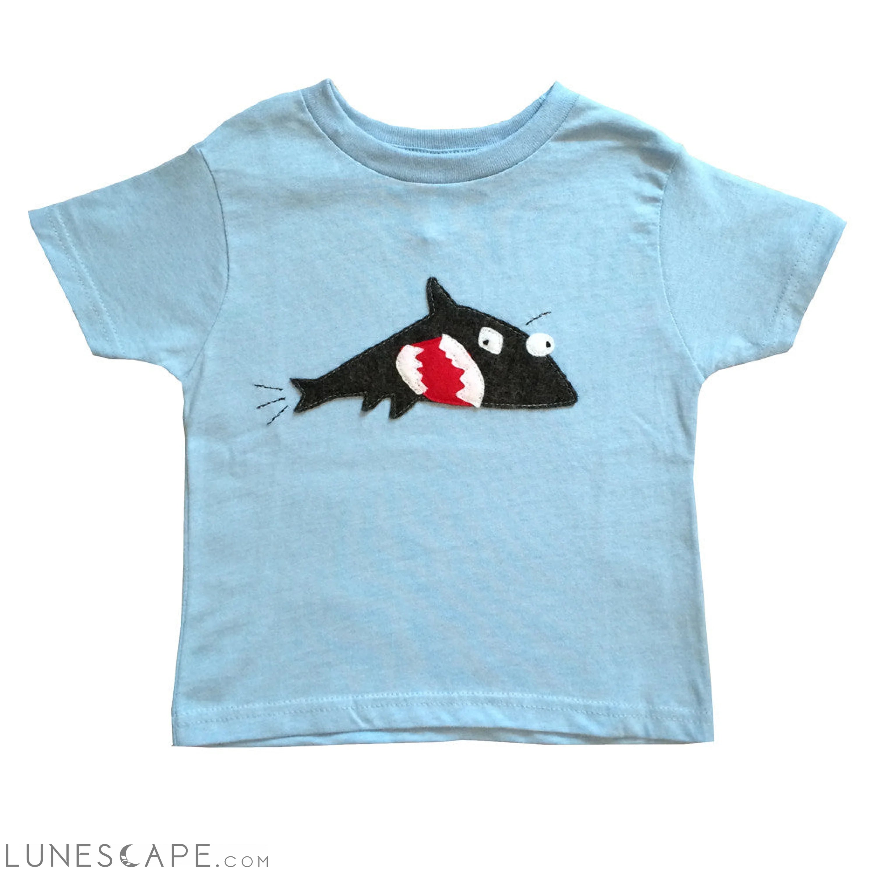 Kids T-Shirt - Shark + Fish - Mi Cielo X Matthew Langille LUNESCAPE