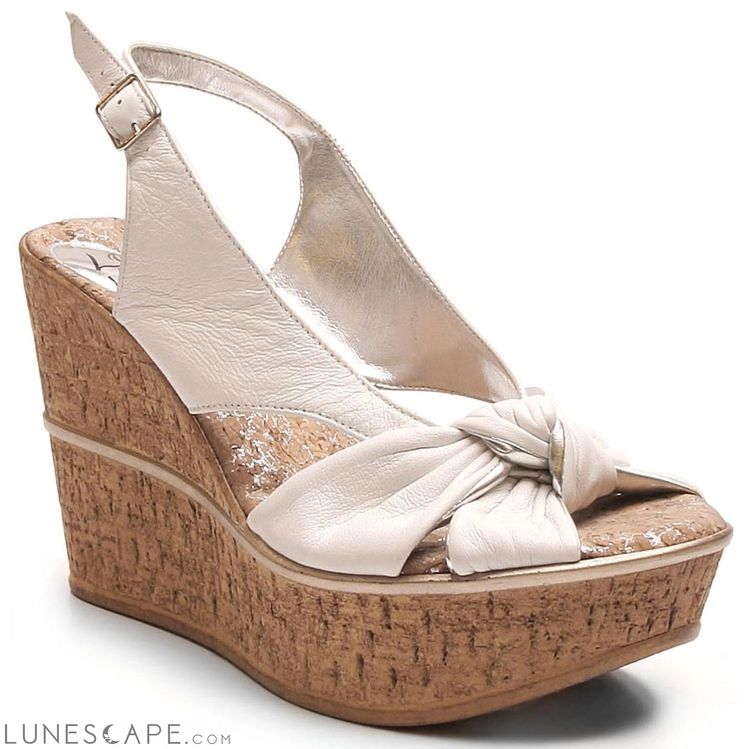 Knot It Platform Wedge Espadrilles LUNESCAPE