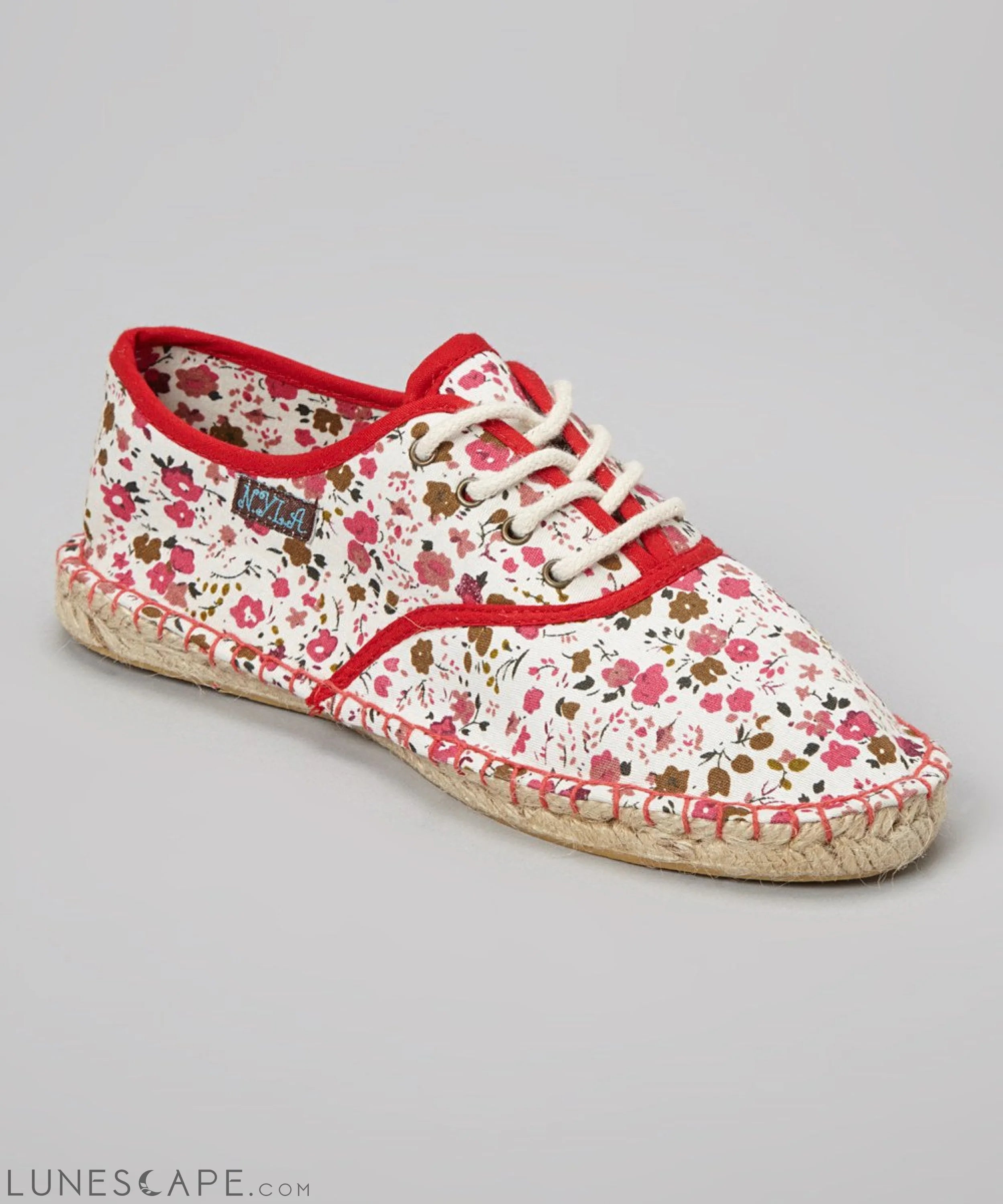 LAINA Canvas Lace-Up Espadrille Shoe LUNESCAPE