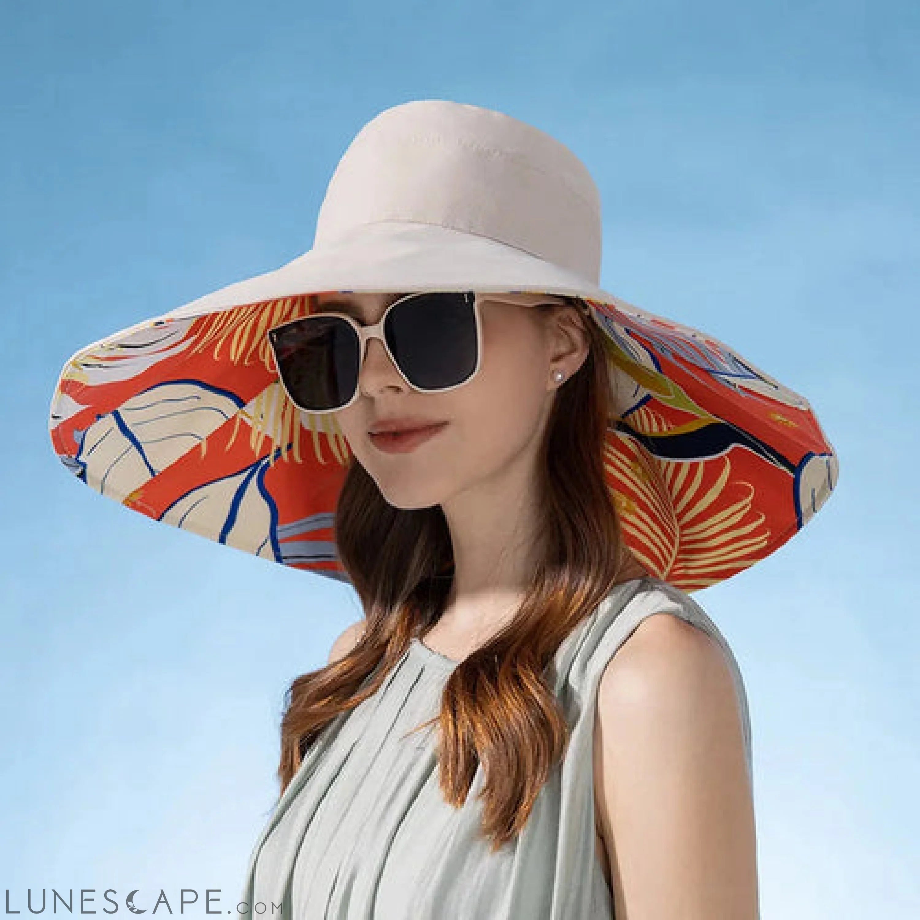 Large Brim Women Sun Hat - Sexikinis Swim LUNESCAPE