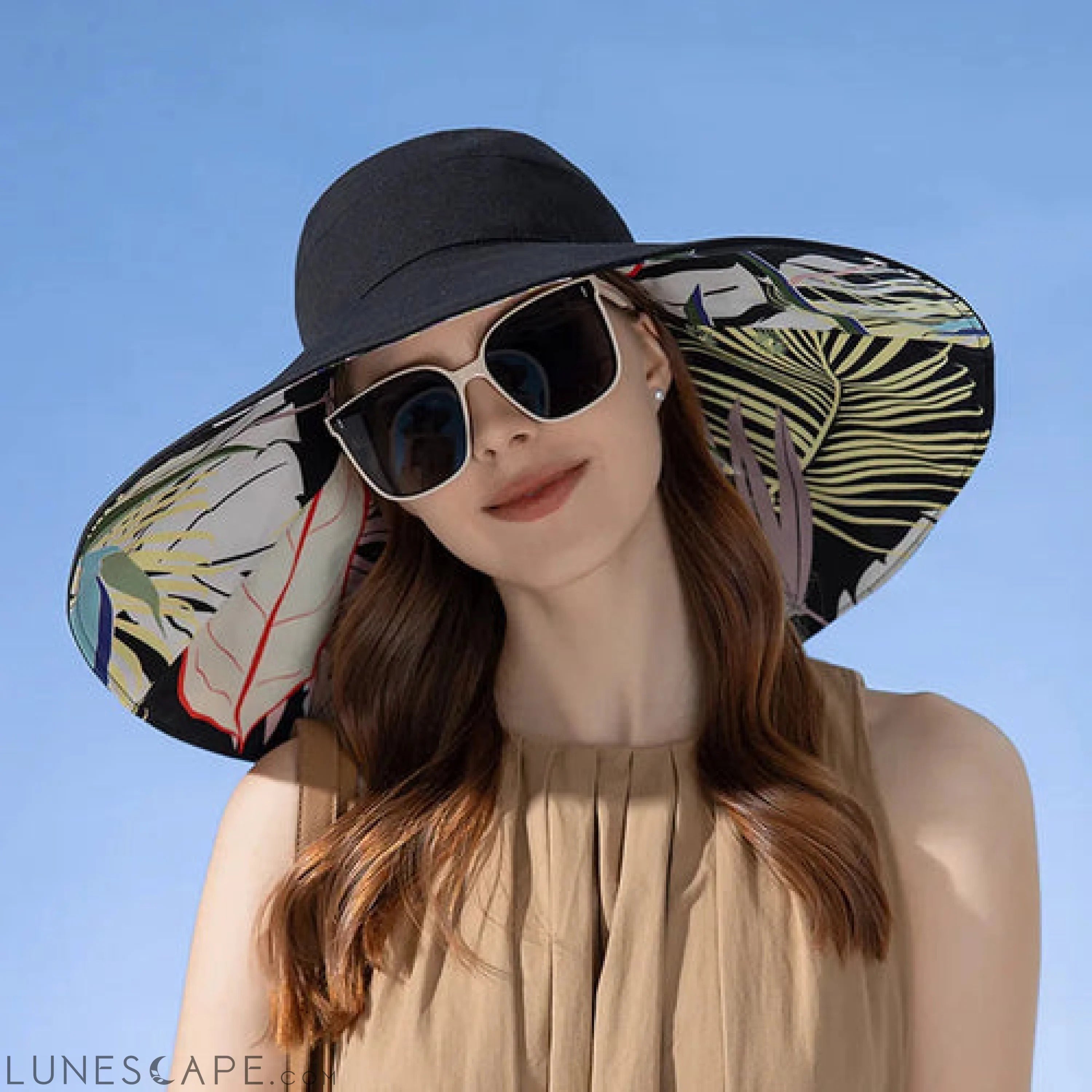 Large Brim Women Sun Hat - Sexikinis Swim LUNESCAPE