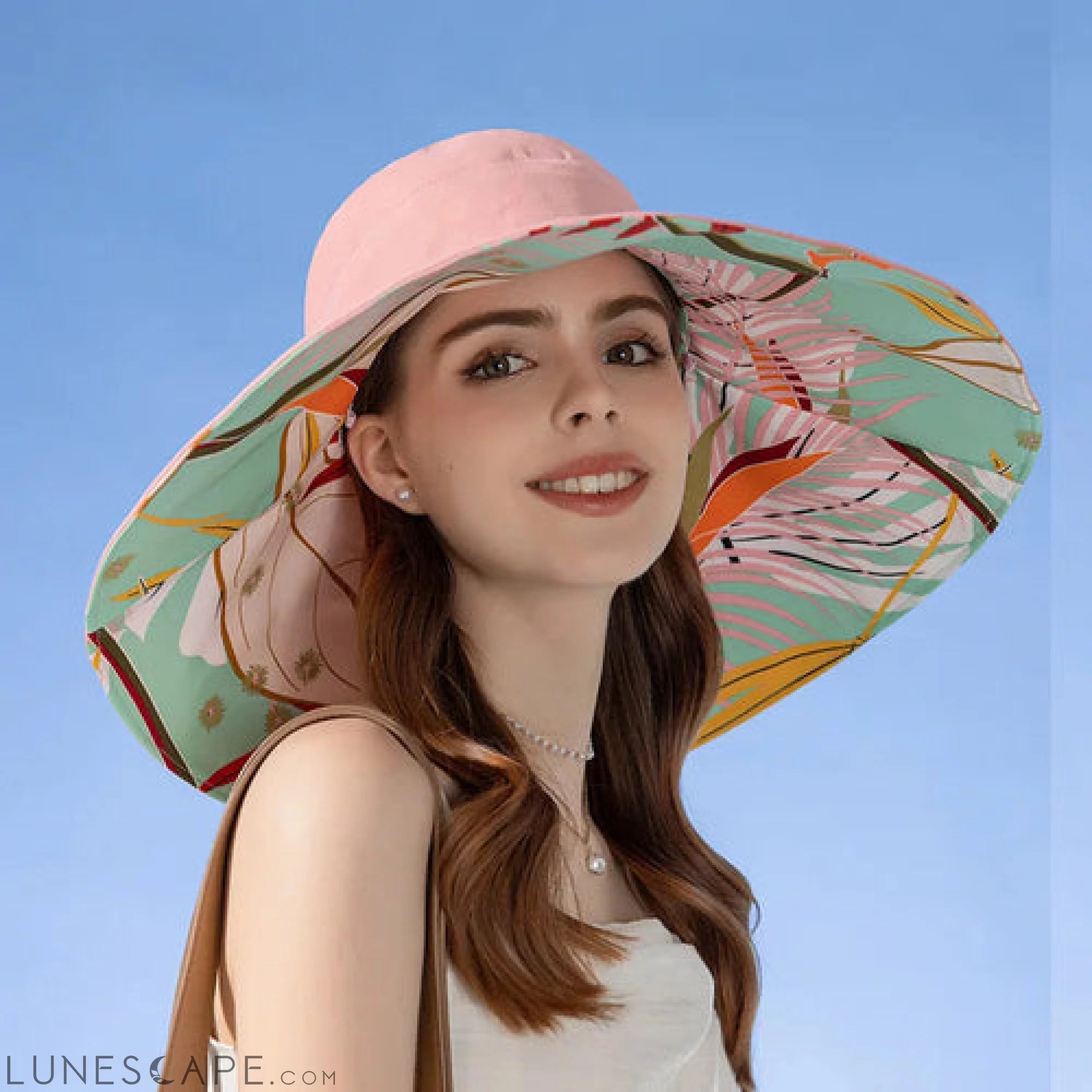 Large Brim Women Sun Hat - Sexikinis Swim LUNESCAPE
