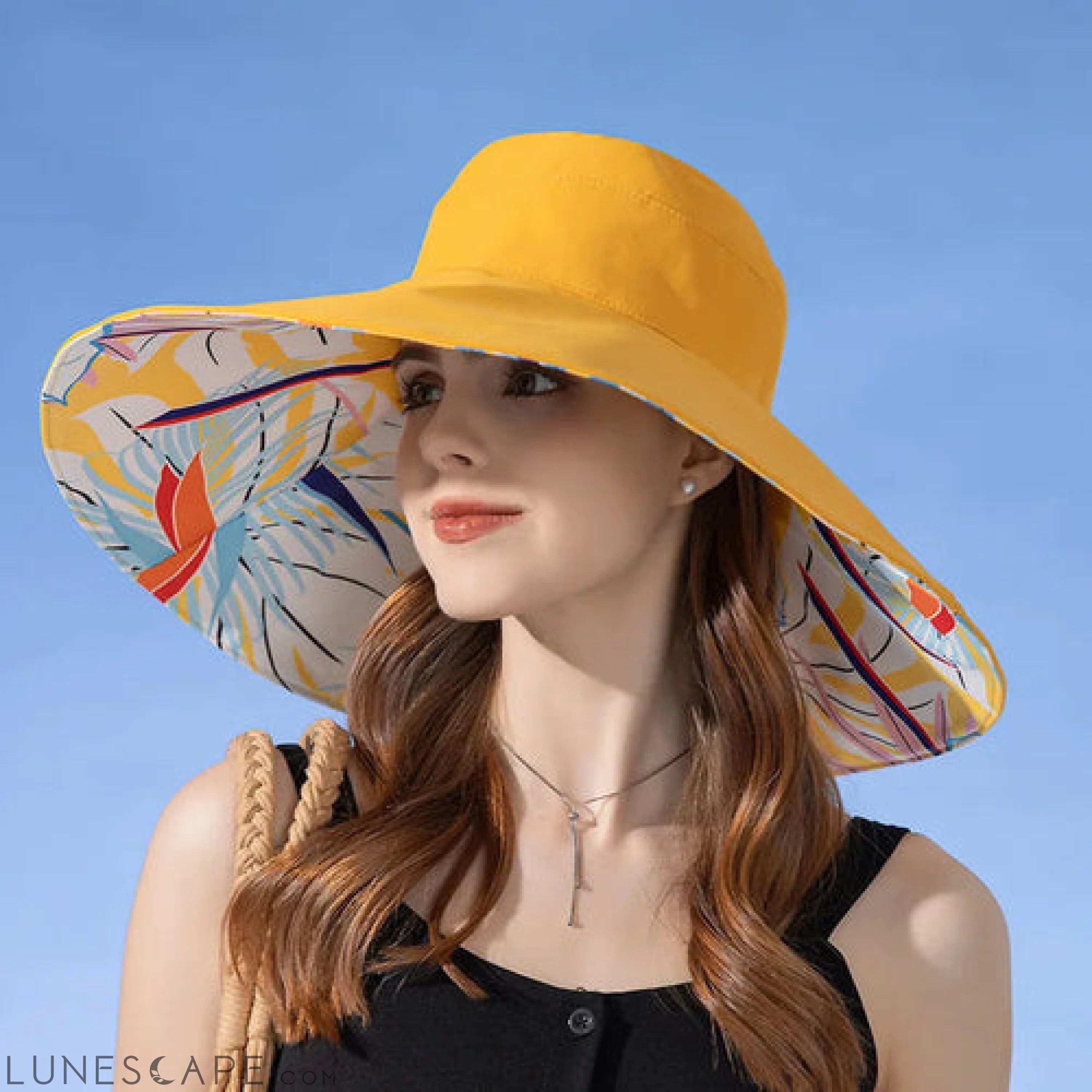 Large Brim Women Sun Hat - Sexikinis Swim LUNESCAPE