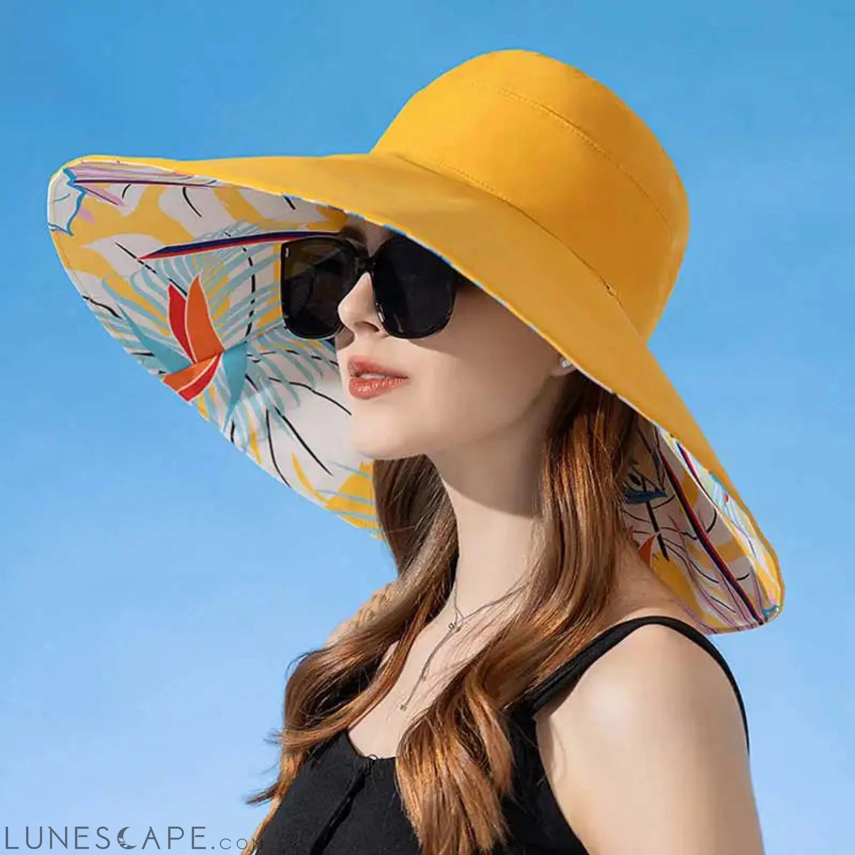 Large Brim Women Sun Hat - Sexikinis Swim LUNESCAPE