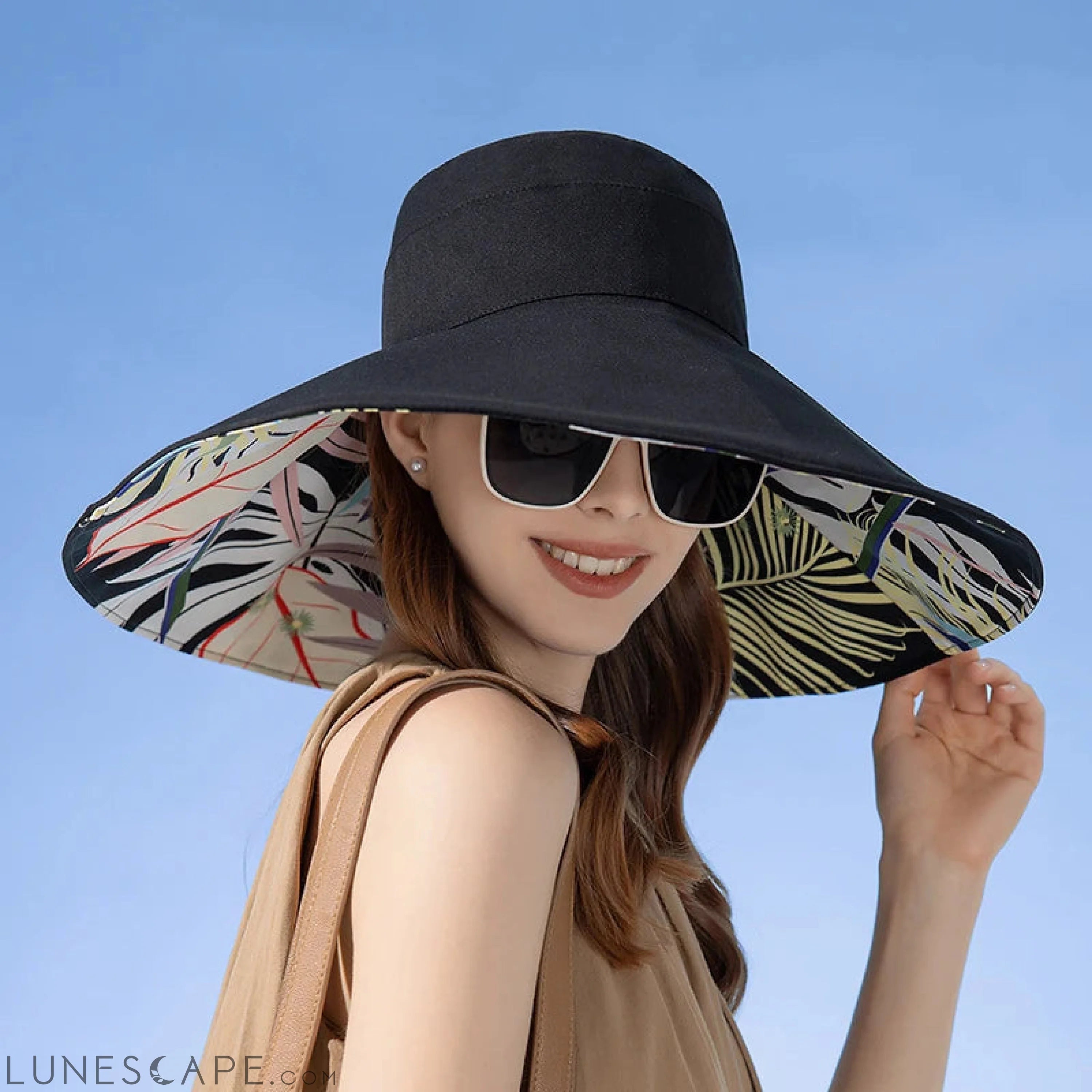 Large Brim Women Sun Hat - Sexikinis Swim LUNESCAPE