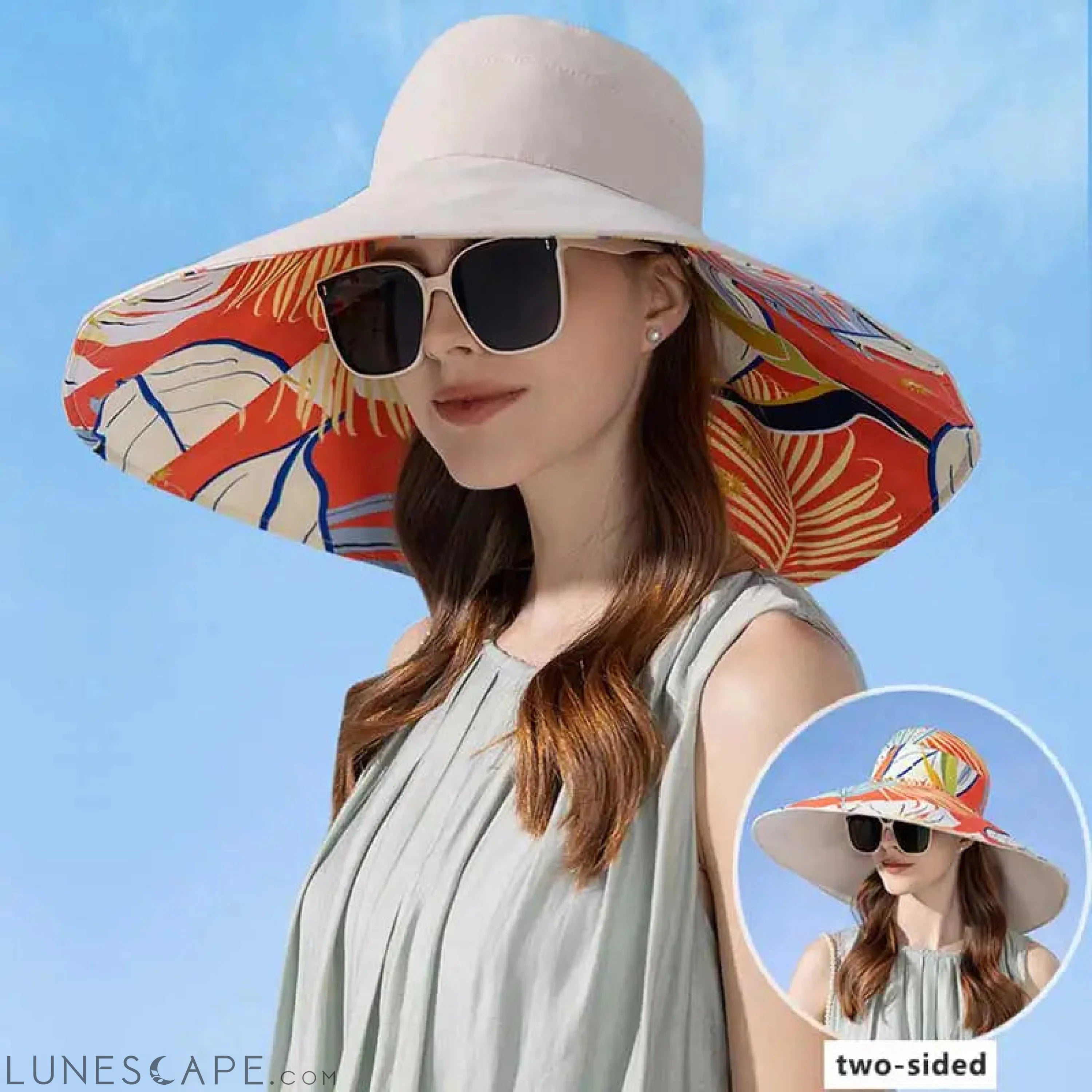 Large Brim Women Sun Hat - Sexikinis Swim LUNESCAPE